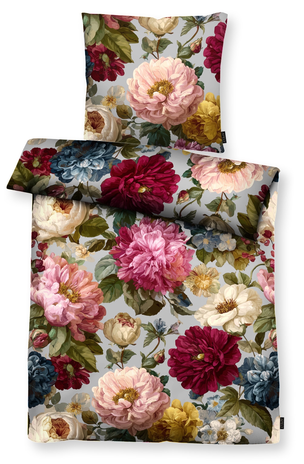 APELT Bettwäsche »Daphne« 2 Bettwäsche-Set mit Reissverschluss, Baumwoll-Satin, Digitaldruck