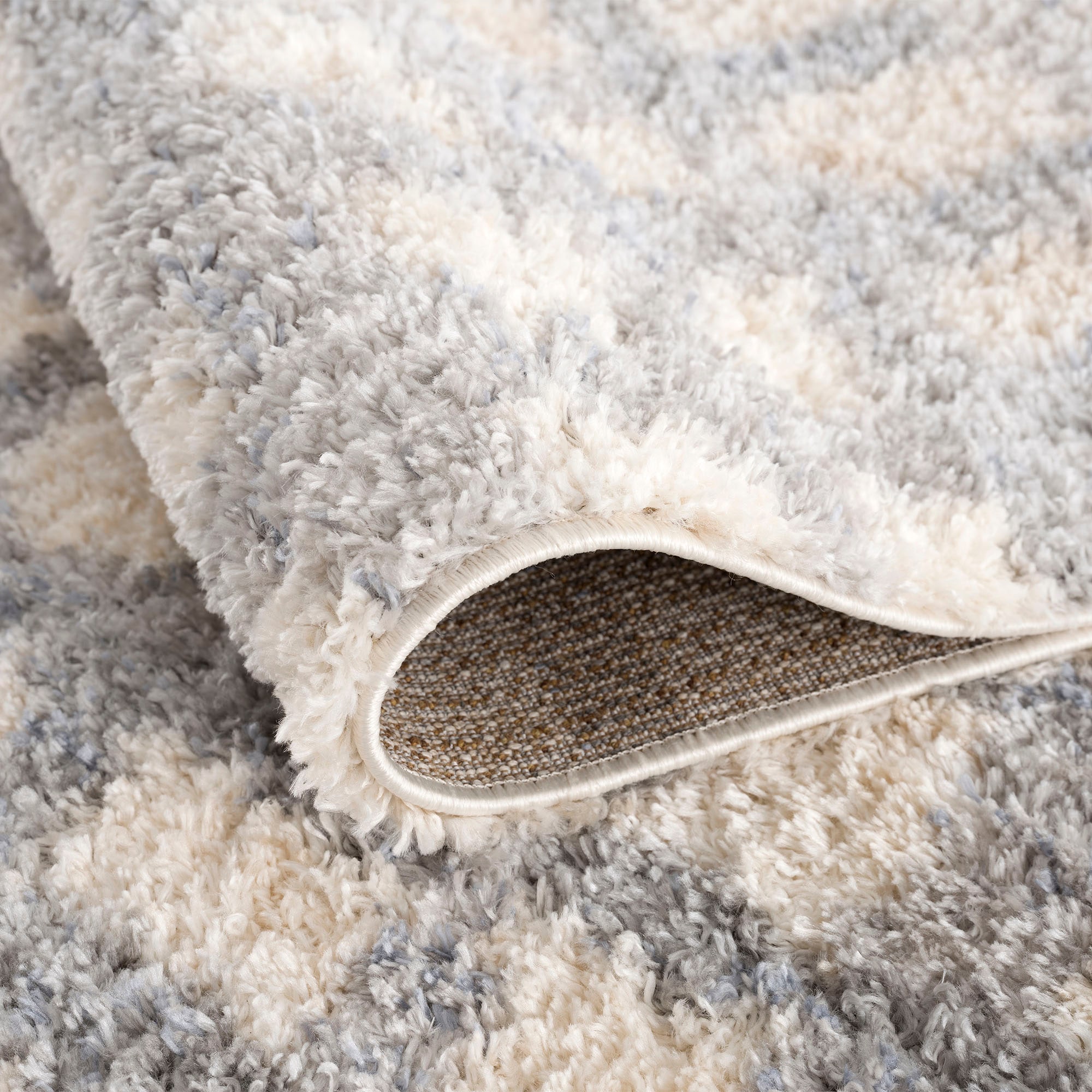 Sanat Hochflor-Teppich »Versay 1504« rechteckig 45 mm Höhe Wohnzimmer, Langflor, Shaggy Teppich