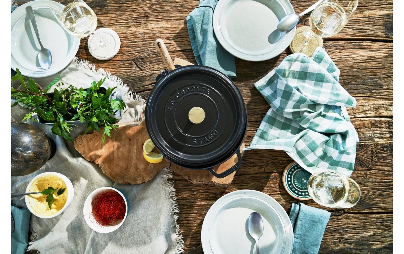 STAUB Rôtissoire »Cocotte« robust, langlebig, perfekte Hitzeverteilung, Aromaregen-Deckel
