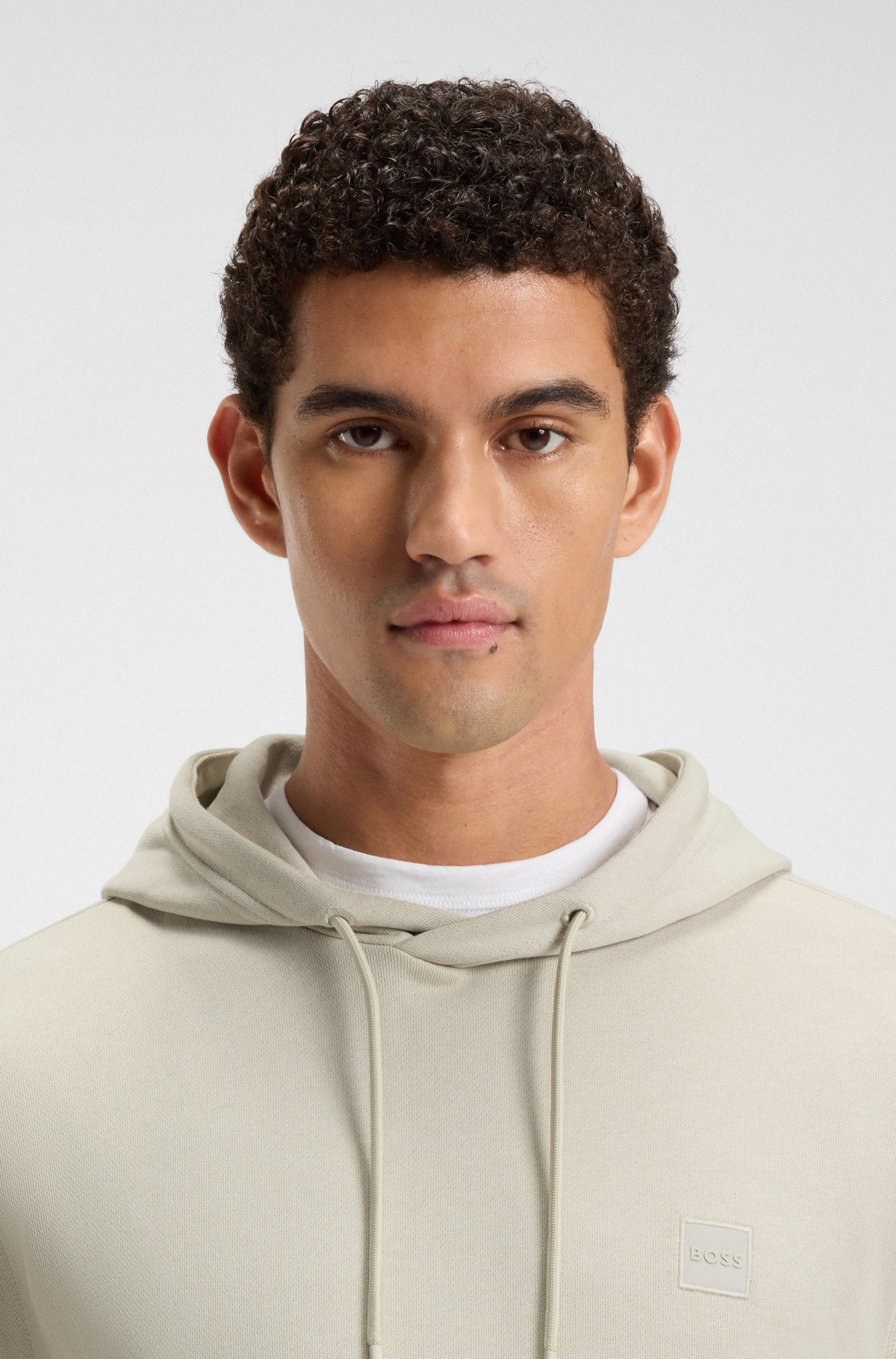 BOSS ORANGE Sweat à capuche »Wetalk«, mit gesticktem BOSS Markenlabel
