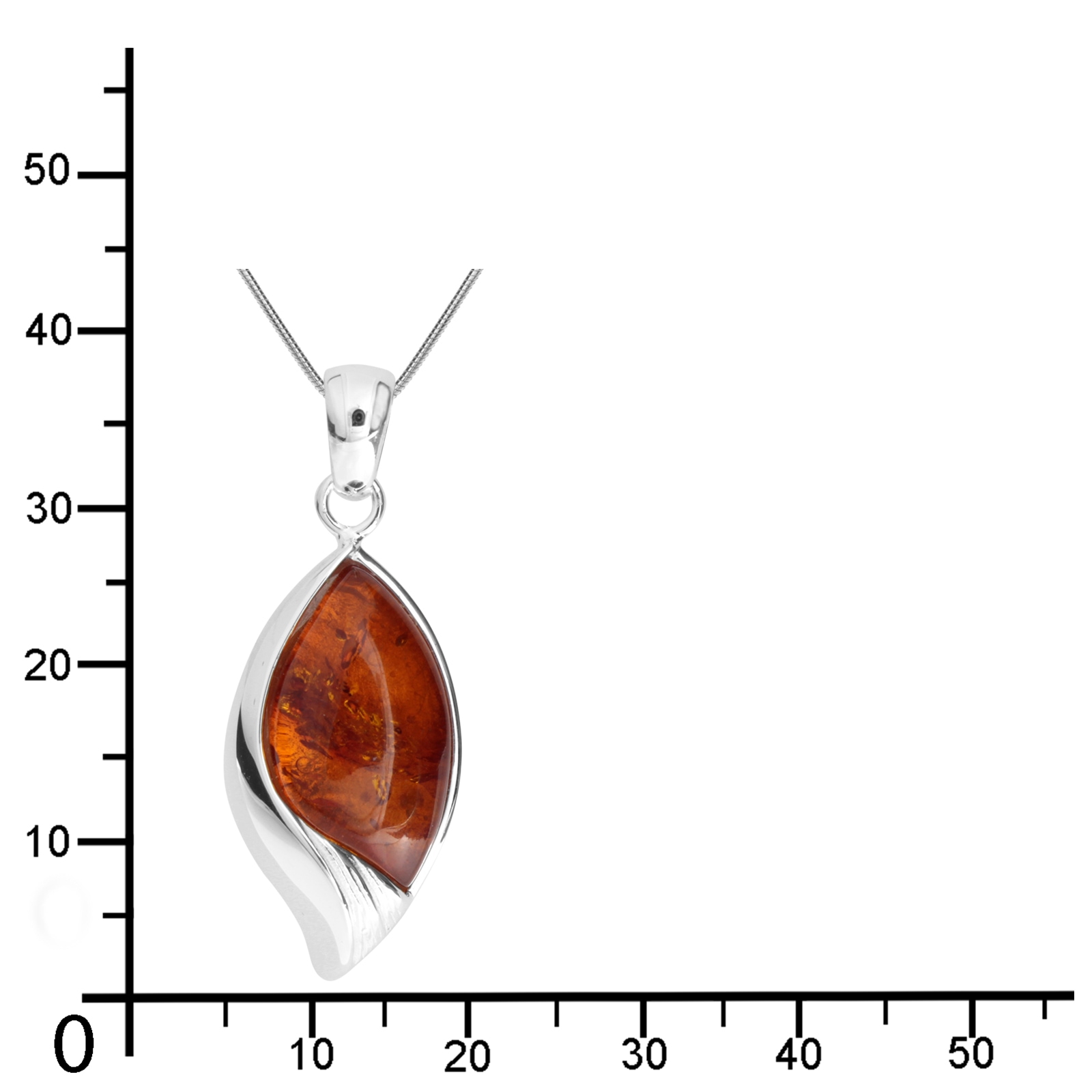 OSTSEE-SCHMUCK Chaîne avec pendentif »Ostsee-Schmuck Kette mit Anhänger Lilla Kette mit Anhänger Lilla«