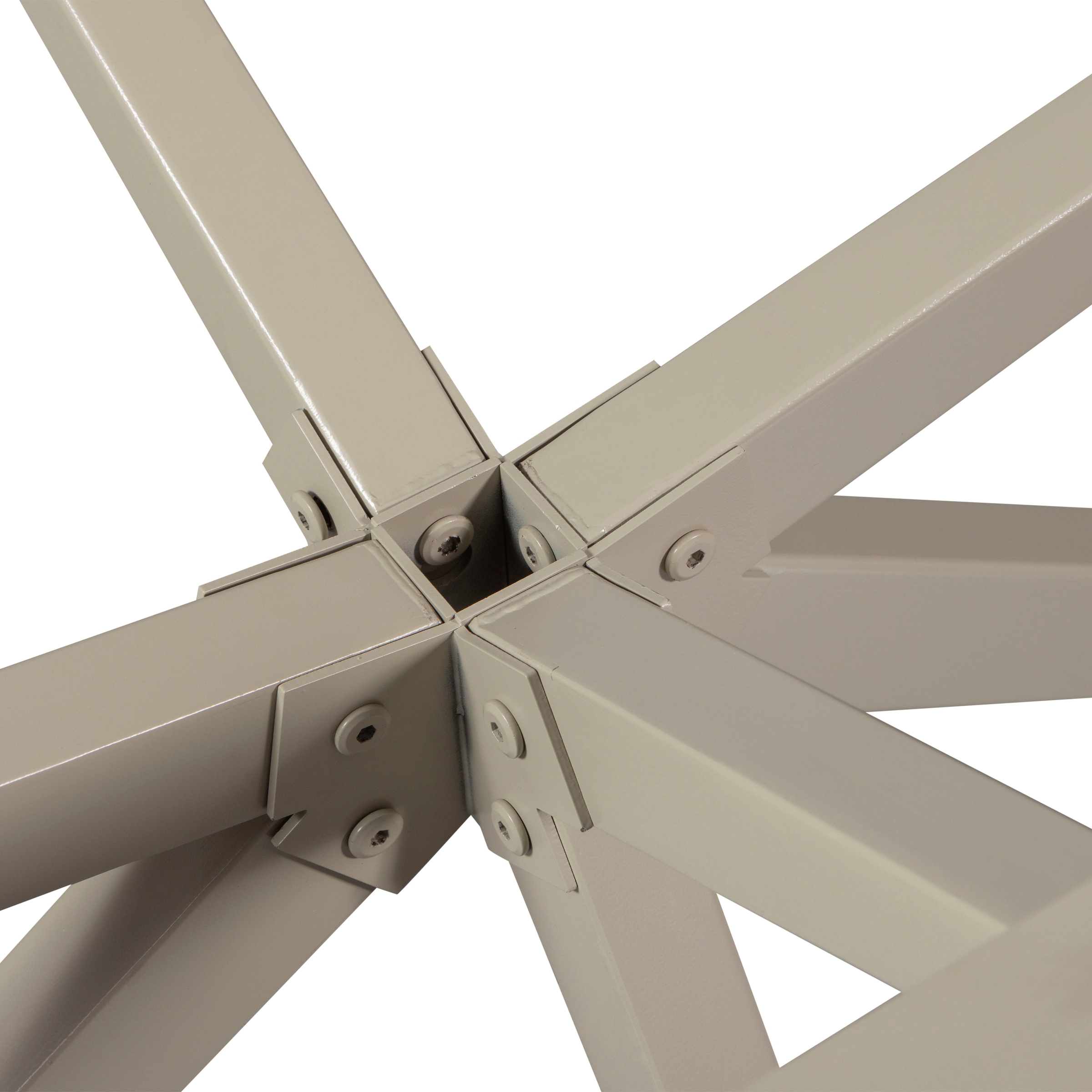 WOOOD Pied de table »Tablo Holland aus Metall mit Pulverbeschichtung Ø 80 x H 72 cm« structure croisée Ø 3,5 cm, capacité de charge 120 kg, facile à monter