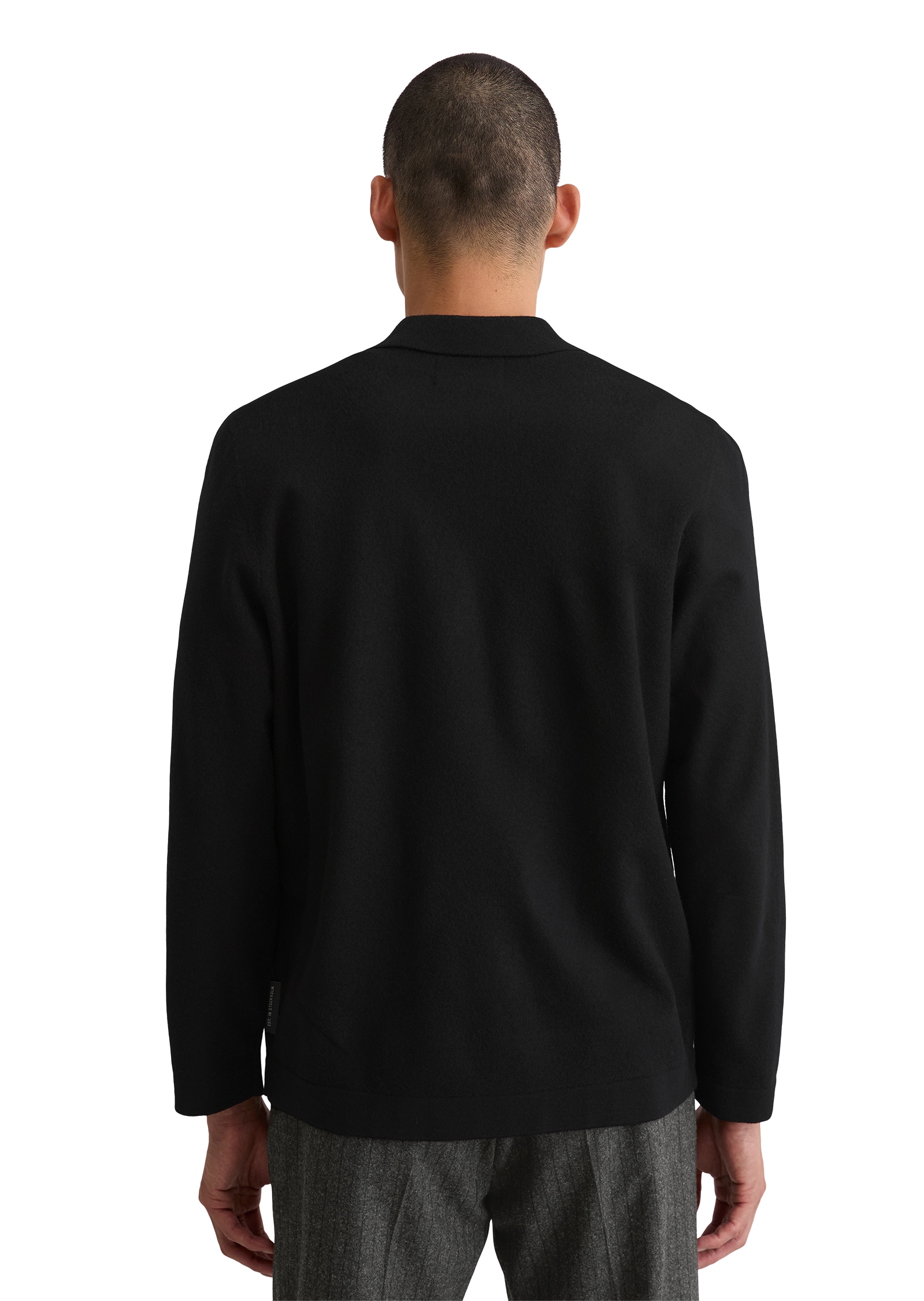 Marc O'Polo Veste en tricot Overshirt-Strickjacke regular fit in kompakter Boiled Wool Optik