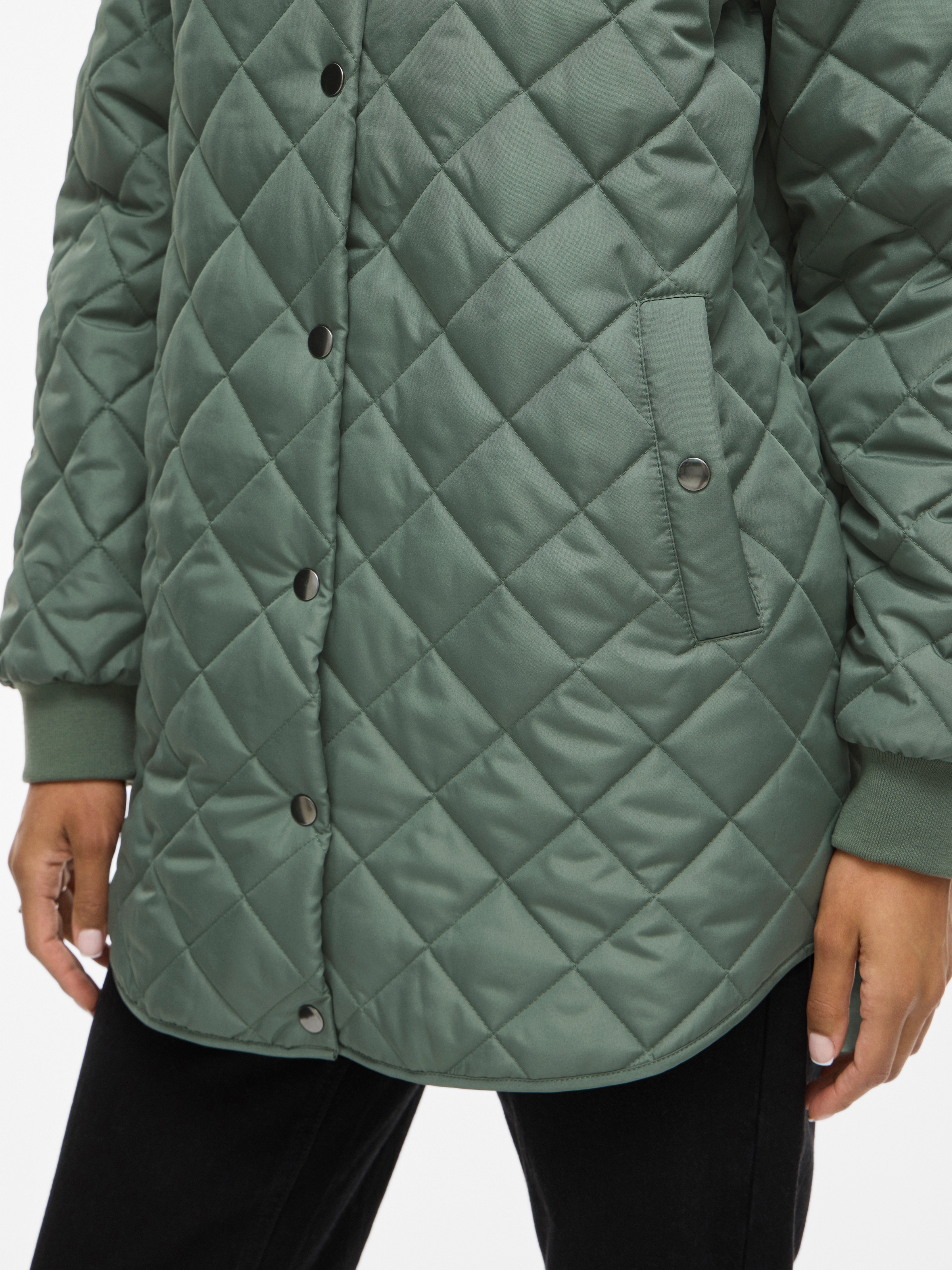 Vila Steppjacke »VITATE L/S HOODED JACKET - NOOS« mit Kapuze