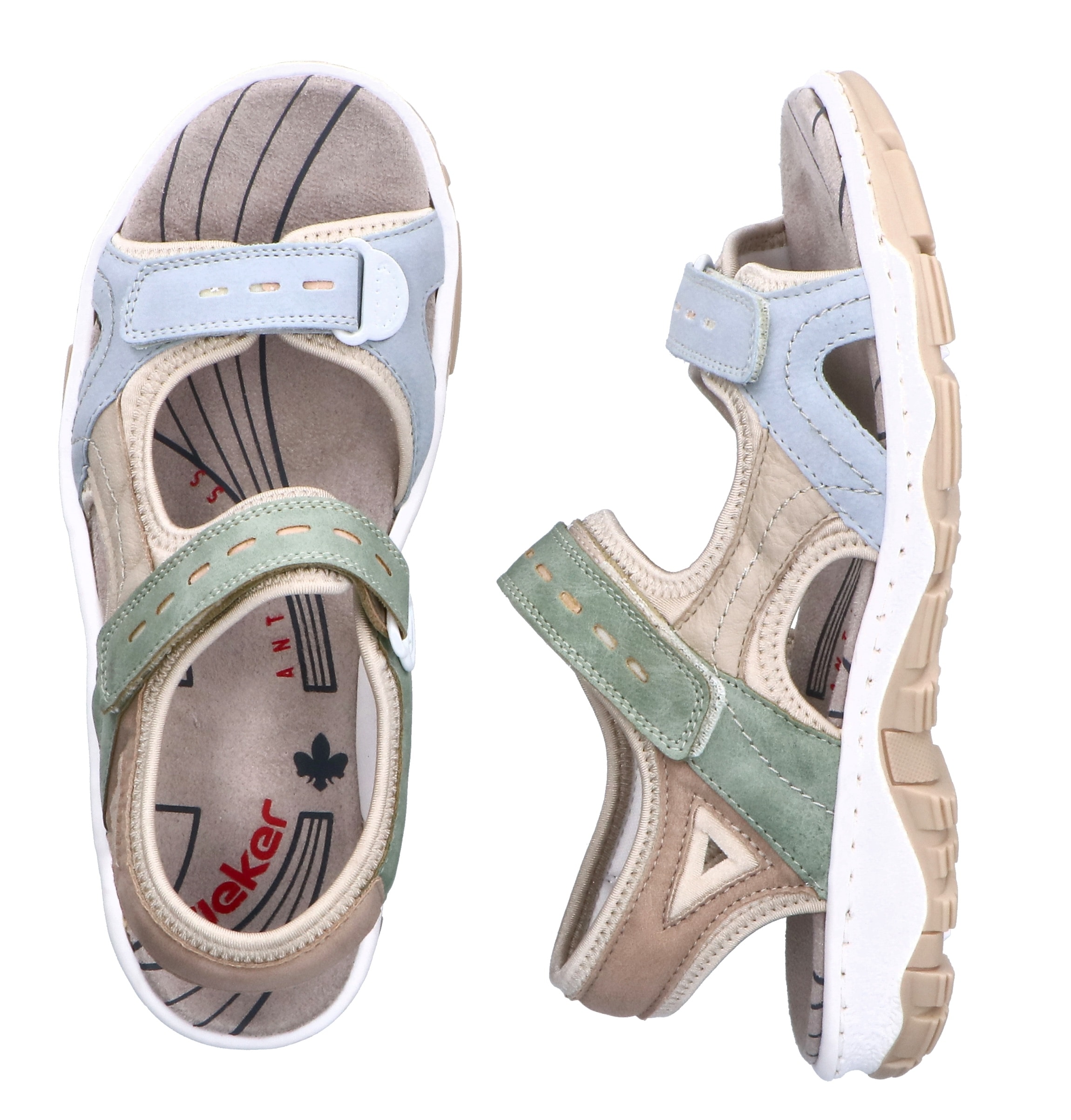 Rieker Sandale  Chaussure d'été, sandale, sandale outdoor avec velcro