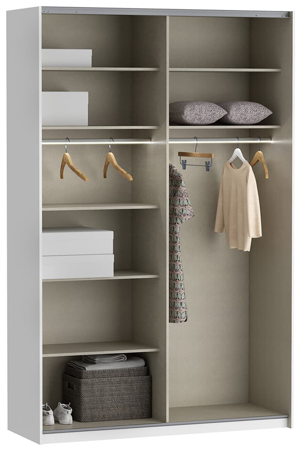 FORTE Tablette de rangement étagères 2,2 cm d’épaisseur, commandables en option, lot de 3