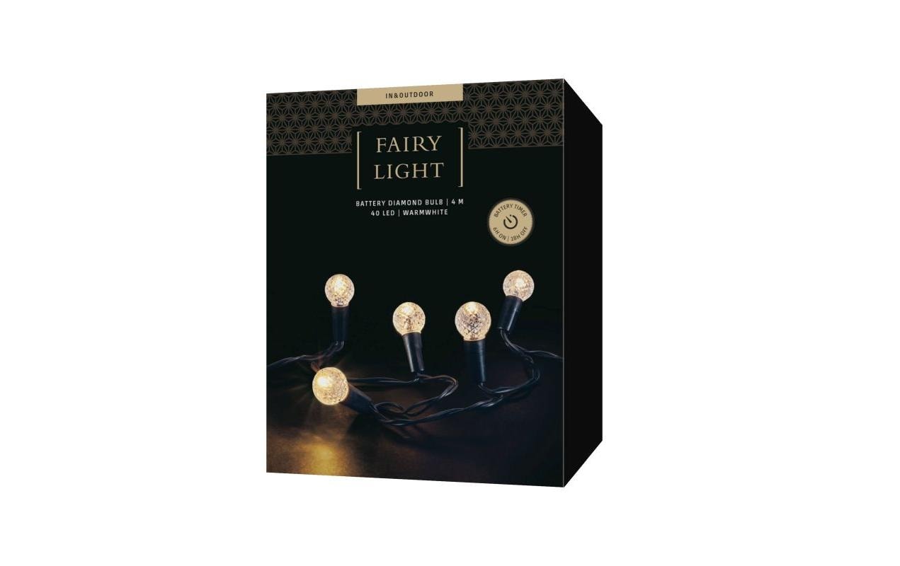 STT Guirlande lumineuse »LED-Lichterkette Battery Diamond 40 LED, 4m«
