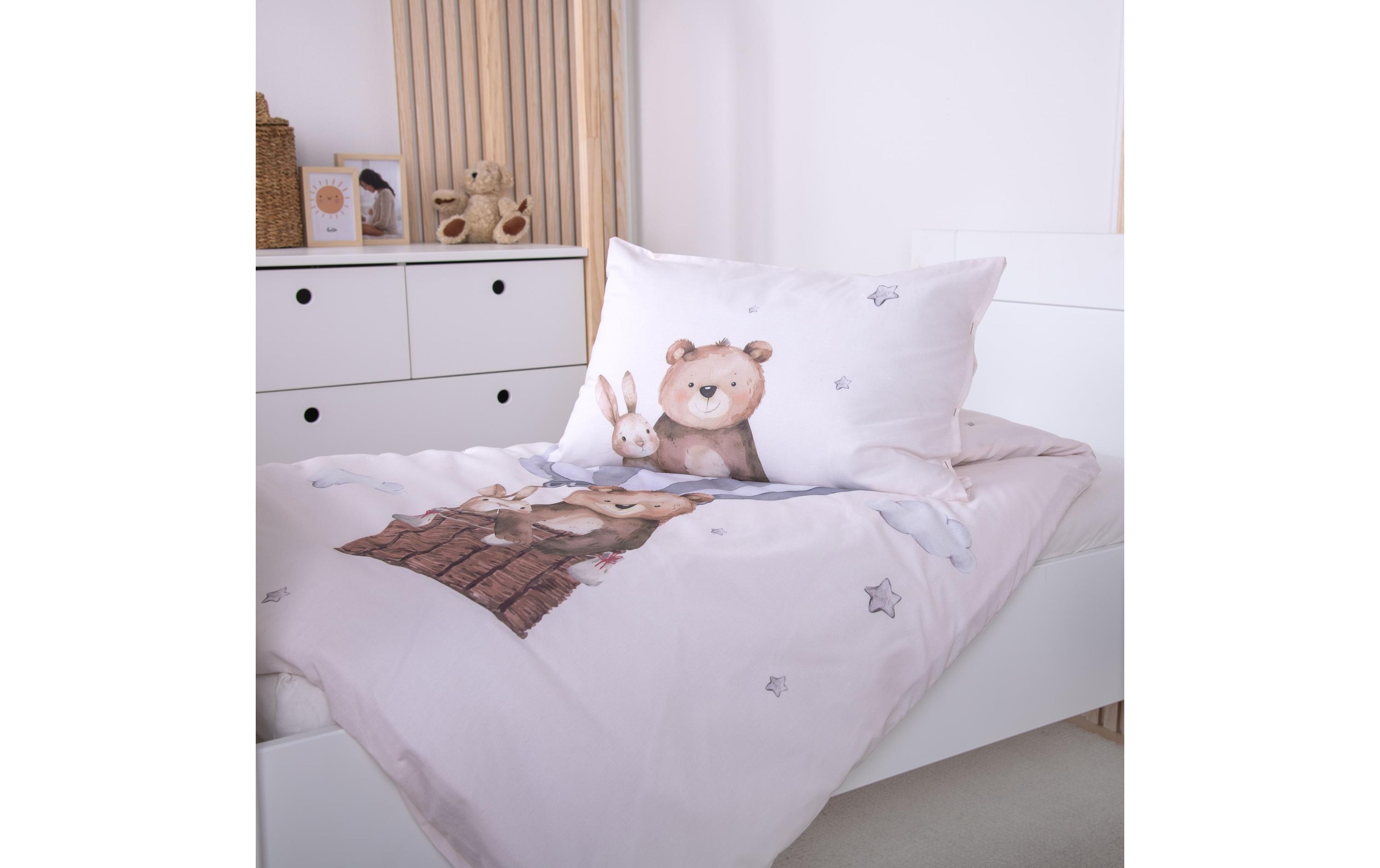 Herding Kinderbettwäsche »babybest Ballonfahrt« 2 Wendebettwäsche