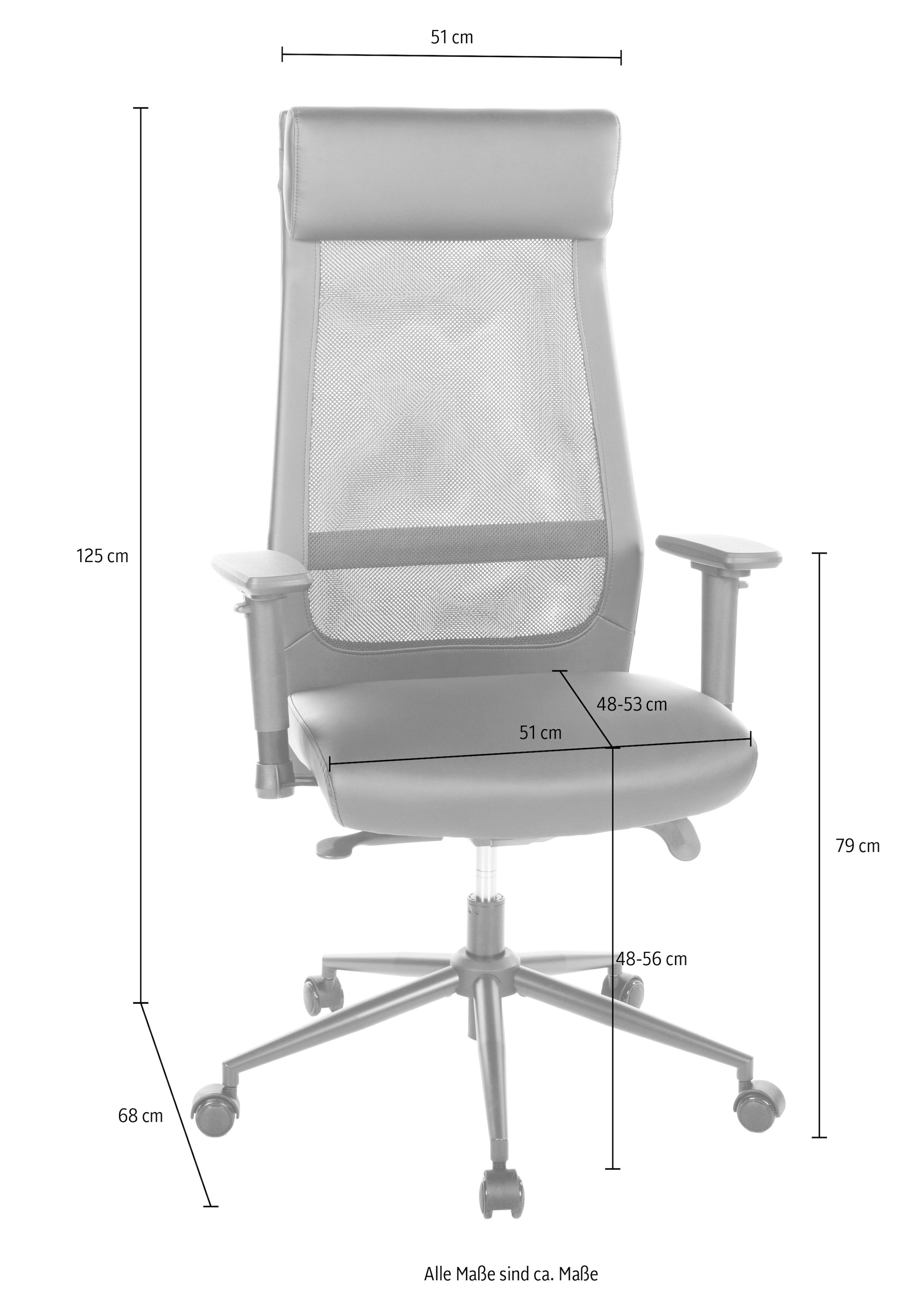 Duo Collection Chaise de bureau »SERRIA« () 1 cuisAccoudoirs 3D, réglage profondeur et hauteur d'assise, coussin cervical