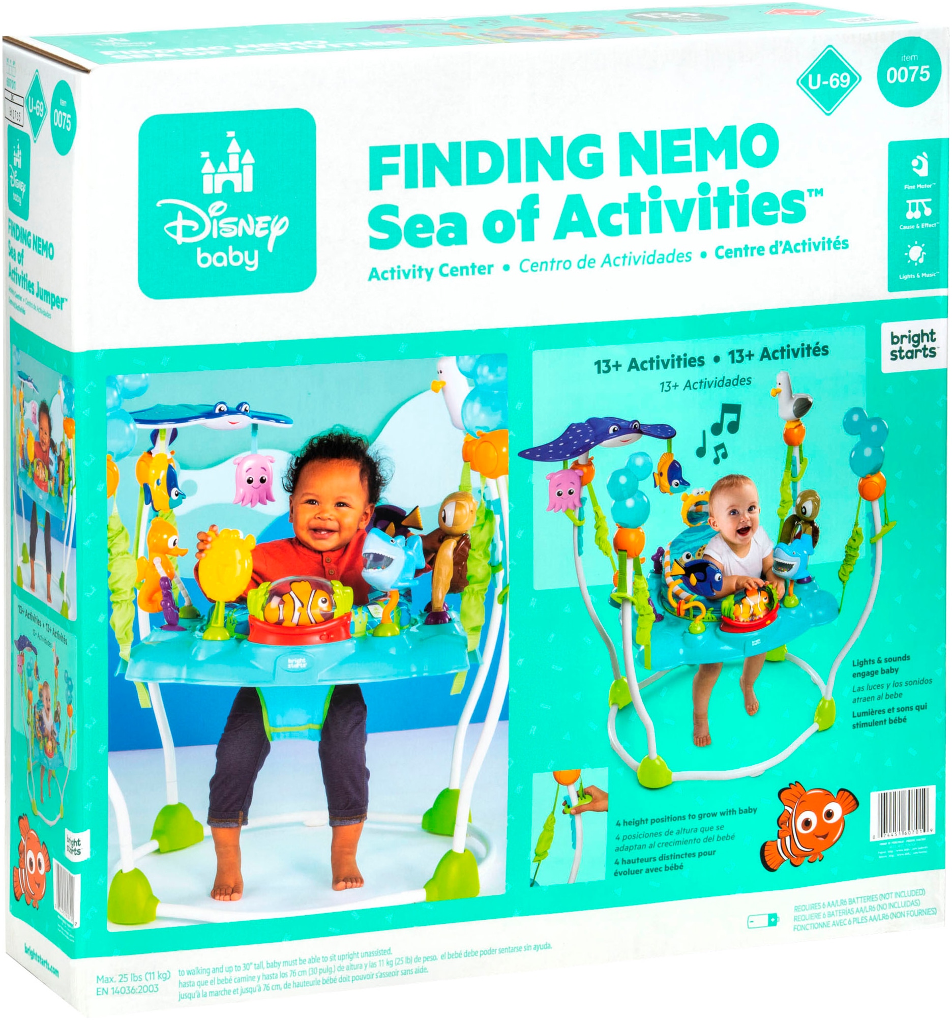 Bright Starts Spielcenter »Finding Nemo Sea of Activities Jumper« mit Licht- und Soundeffekt