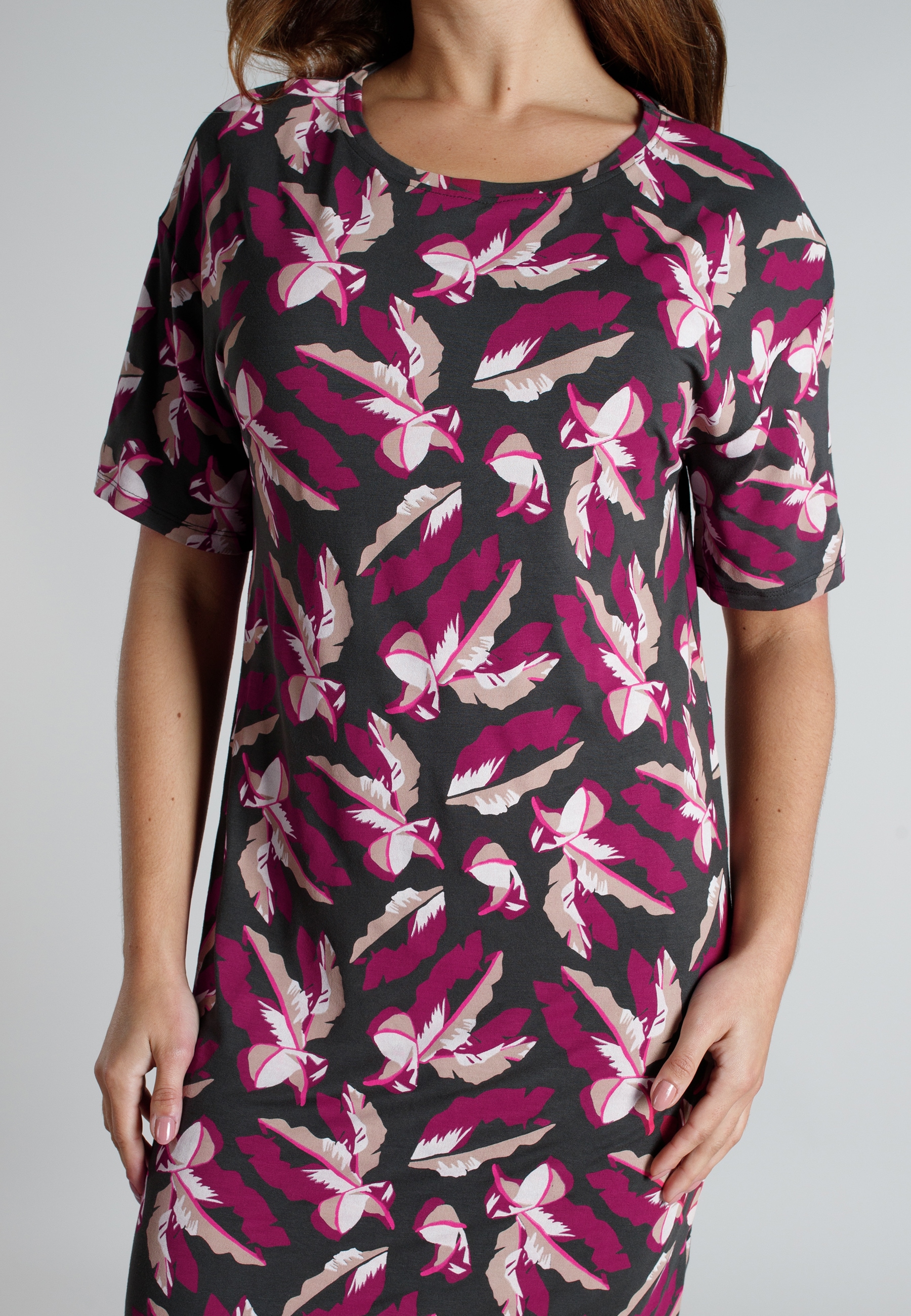 TOM TAILOR Chemise de nuit atmungsaktiv, Viskosemix