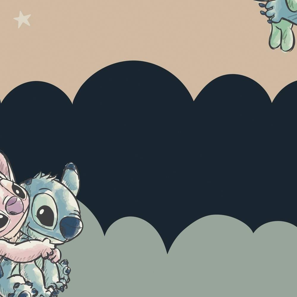 Komar Papier peint intissé »Disney Lilo and Stitch Cozy Clouds« imprimé lisse rouleau de 212 x 250 cm