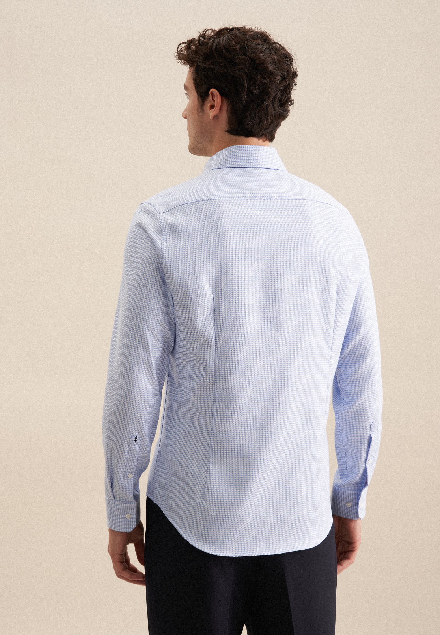 seidensticker Businesshemd »Slim«, Slim 1/1 Kentkragen Struktur
