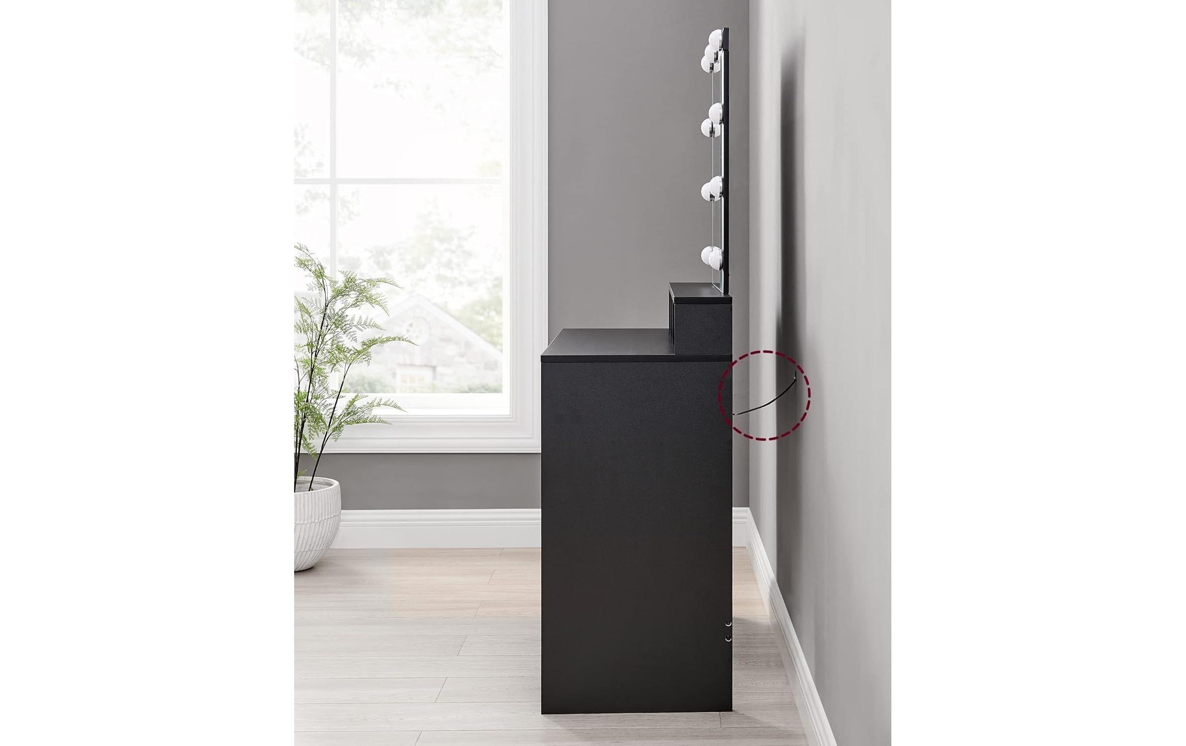 VASAGLE Schminktisch »mit LED-Beleuchtung 80 x 40 x 145 cm«