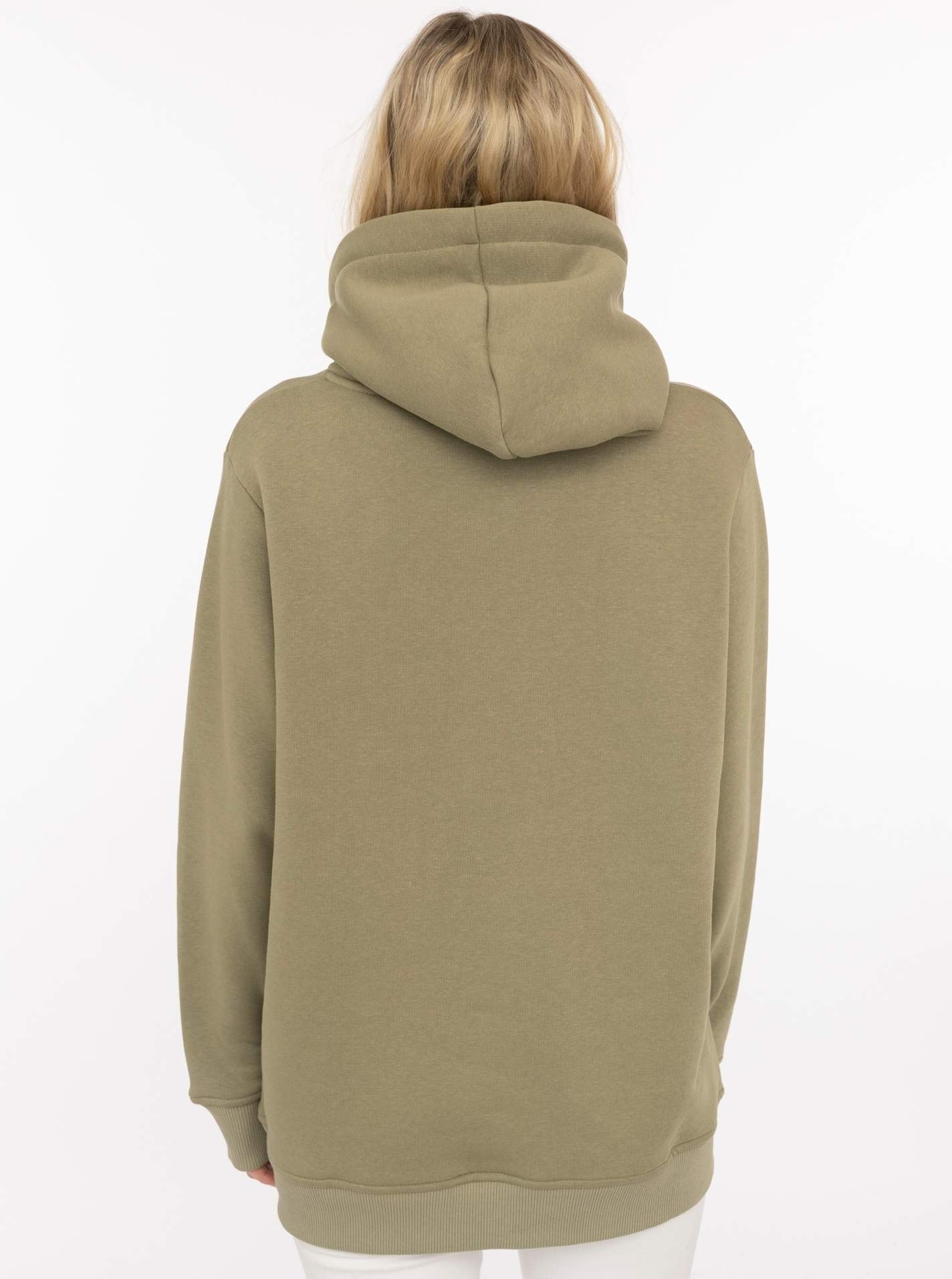 Zwillingsherz Hoodie »"happy"«, grosser „Happy“ Print , Kapuze mit Kordel, elastische Bündchen
