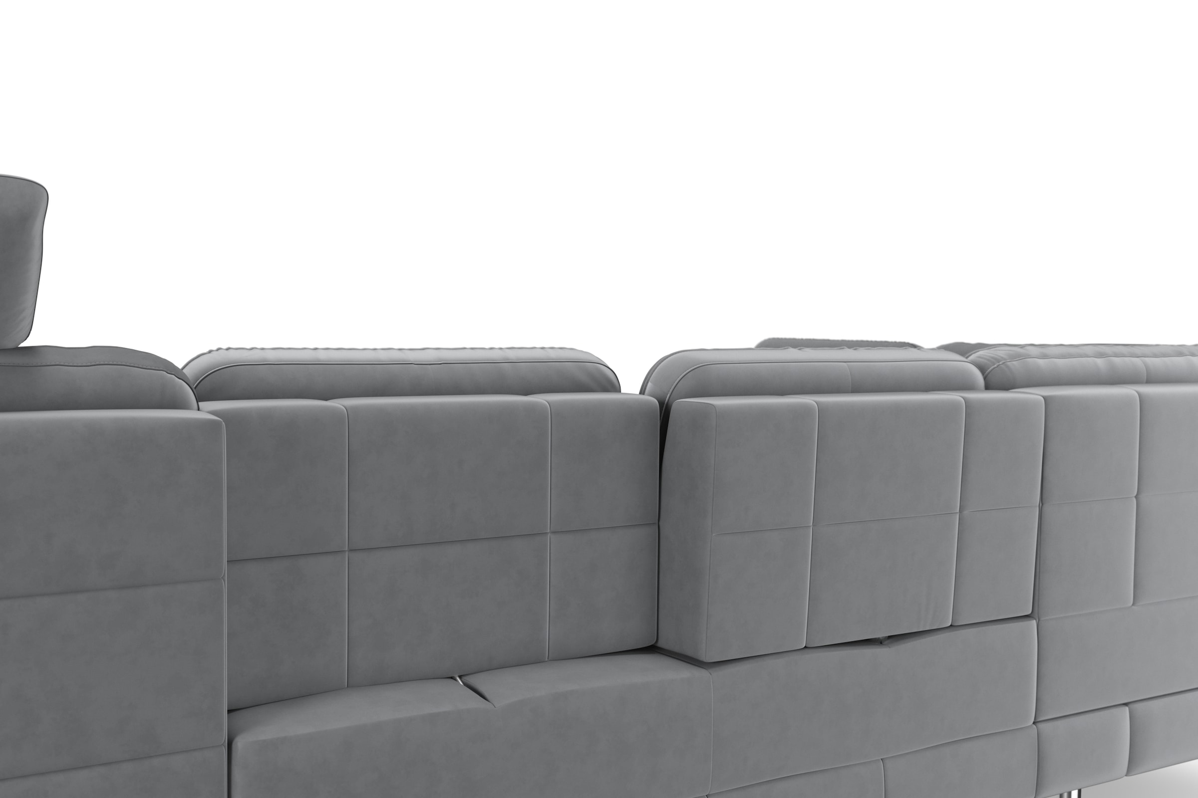 sit&more Wohnlandschaft »Bendigo U-Form« inklusive Sitztiefenverstellung, Bodenfreiheit 15 cm, in 2 Fussfarben