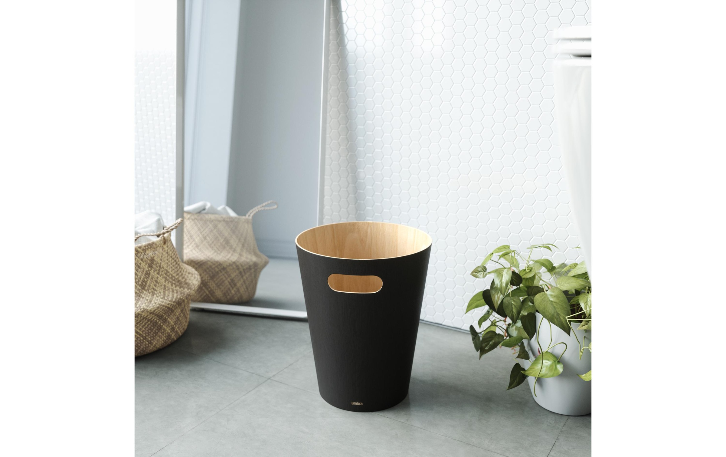 Umbra Mülleimer »Woodrow 45053 l« 1 Behälter Holzart: Birke (China)