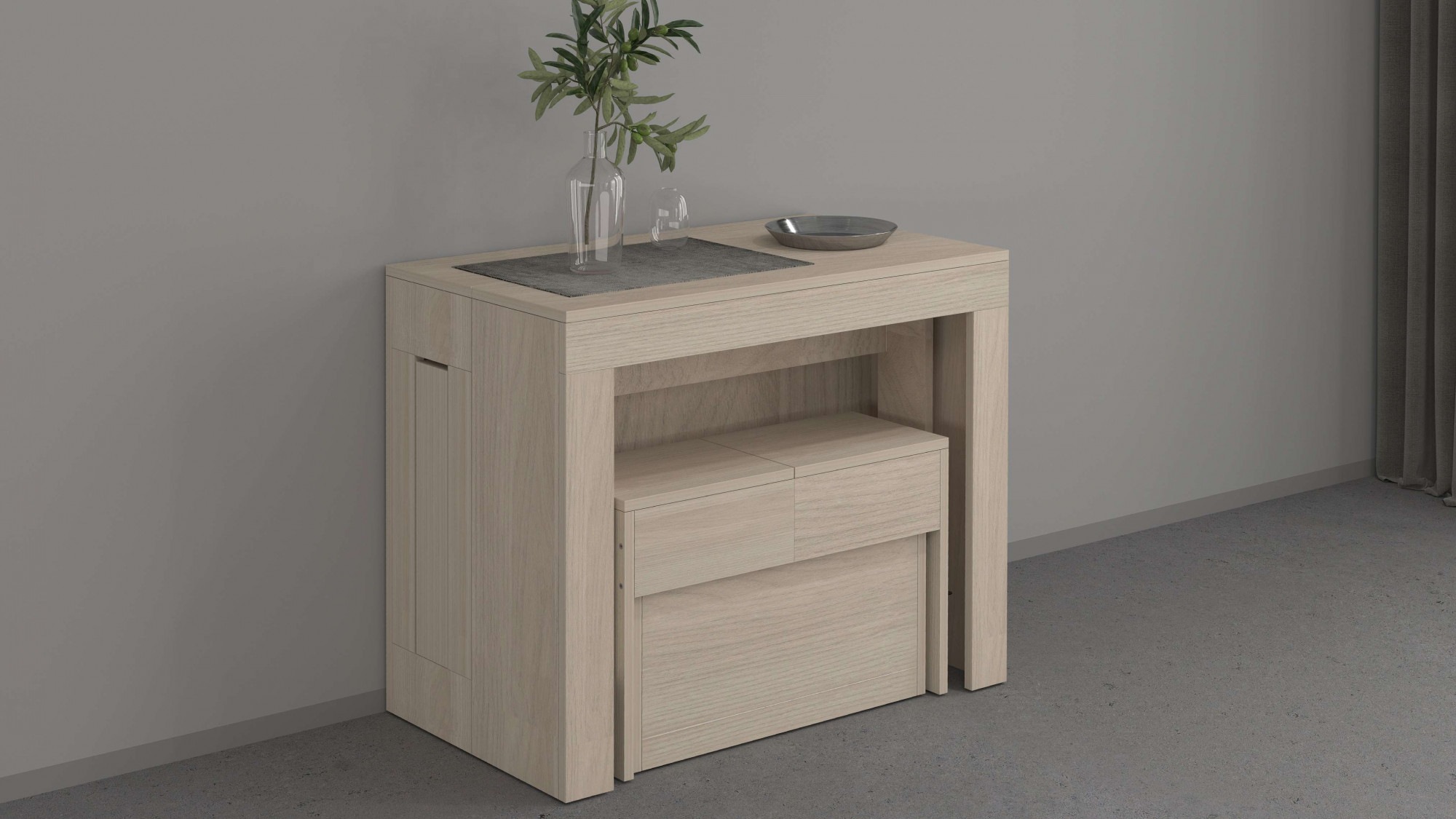 INOSIGN Sitzbank »Praktika, Sitzbank, Bank« 1 Stk. tlg. mit Auszugsfunktion, ausziehbar von 66  auf 290 cm