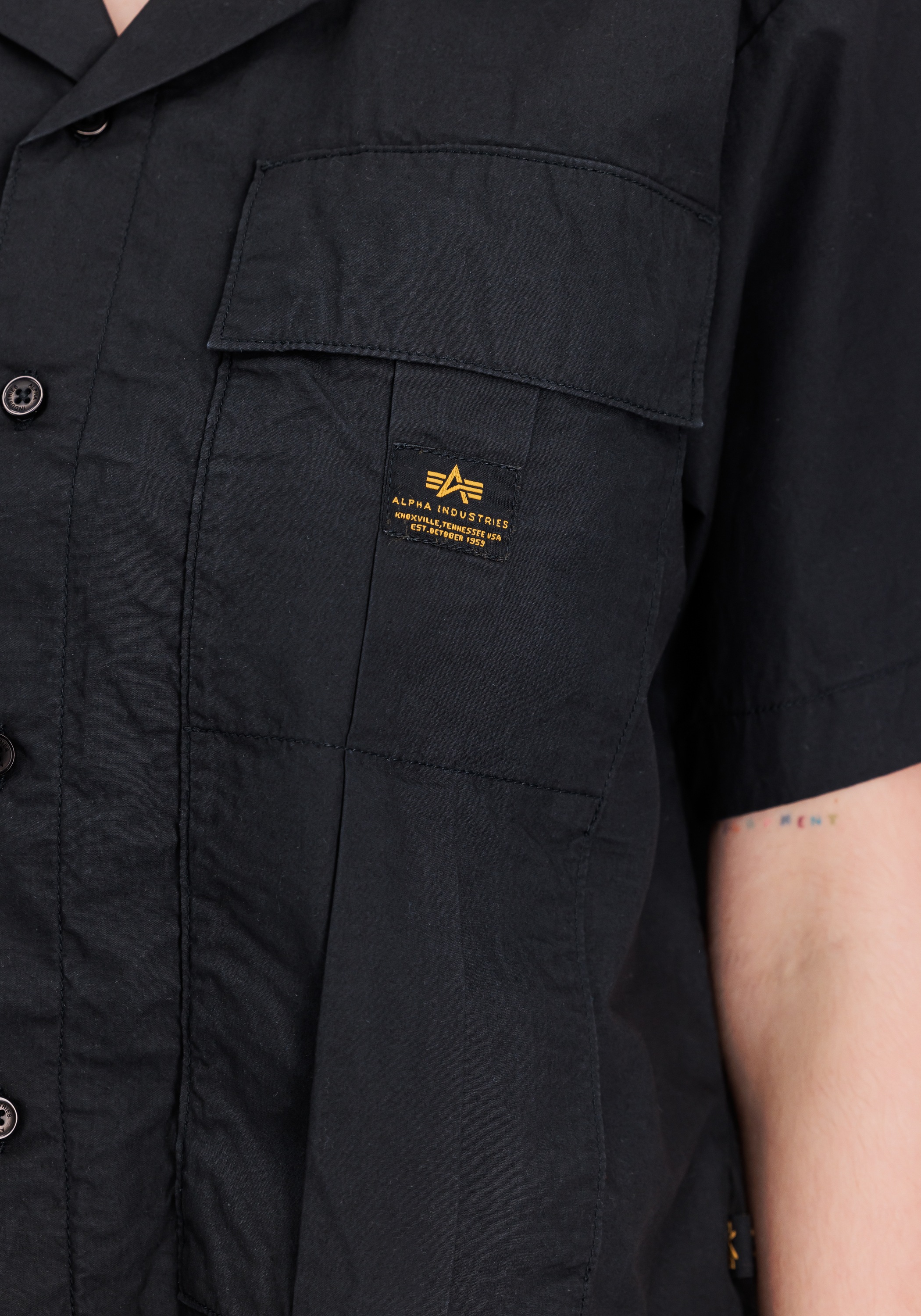 Alpha Industries Print-Shirt »Short Sleeve Cargo Shirt W«
