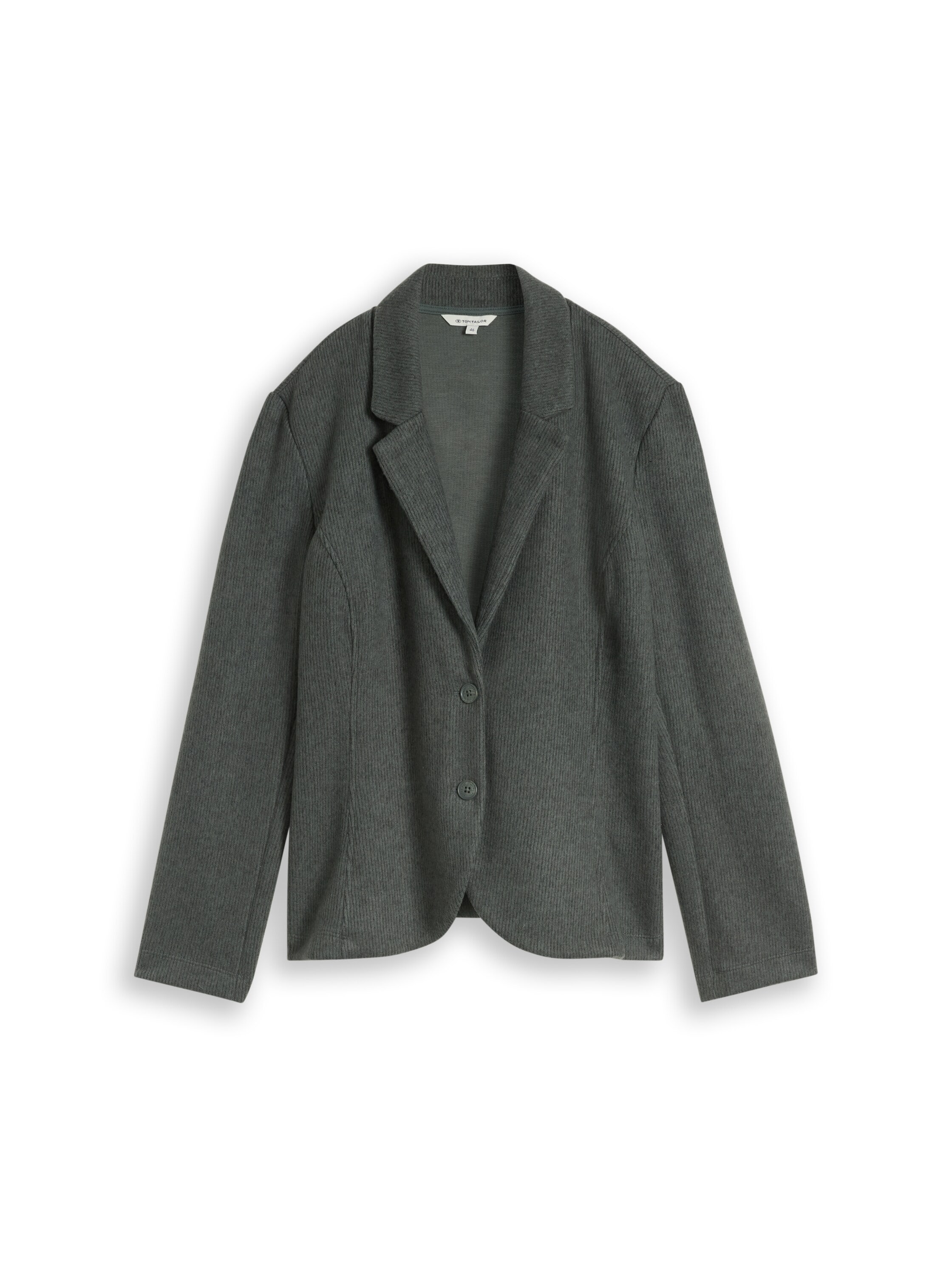 TOM TAILOR PLUS Veste blazer Melierte Optik / Reverskragen und Knopfleiste / Grosse Grössen