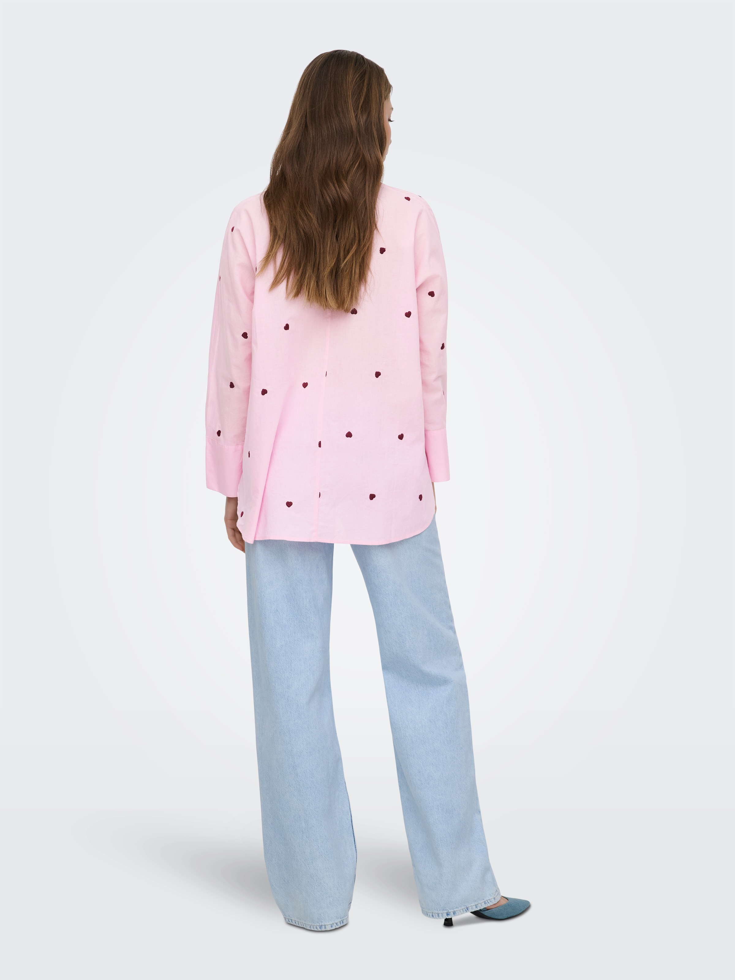 ONLY Blouse chemise »ONLNEW LINA GRACE LS EMB SHIRT NOOS WVN«