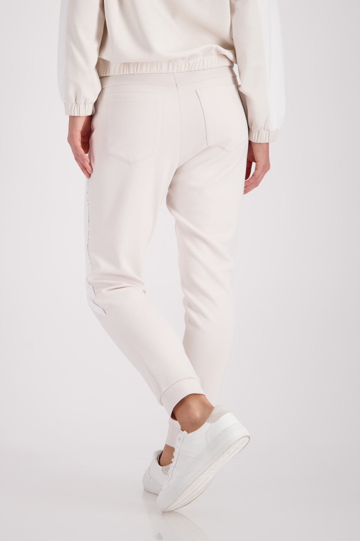 Monari Pantalon sweat »Hose Sweat  72cm«  Regular fit mit Strasssteinen