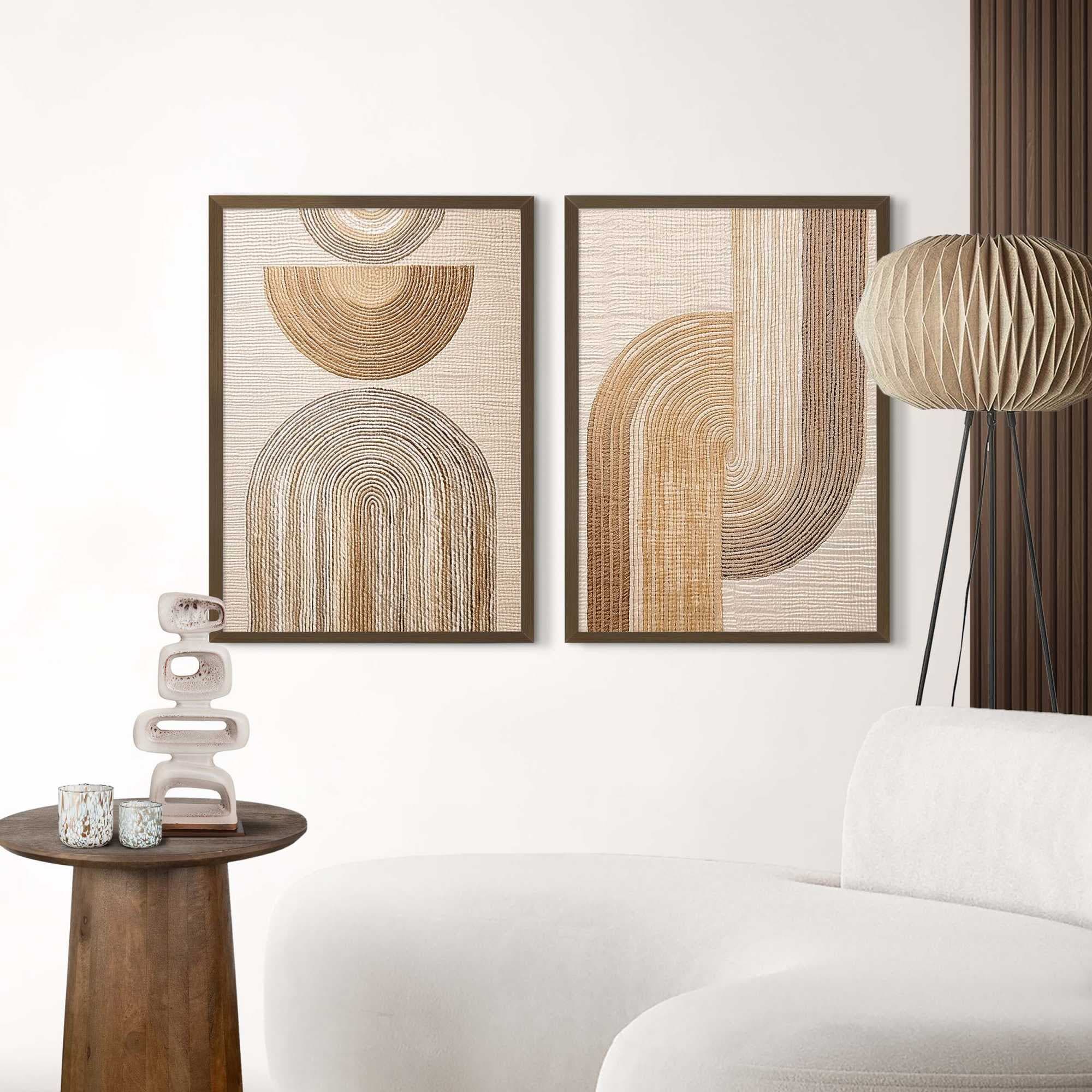 Reinders! Cadre photo »Poster 50x70 nussbaum« 1 cuis tlg. Salon - Noyer - MDF - Pas de sujet - 53,5x73,5 cm