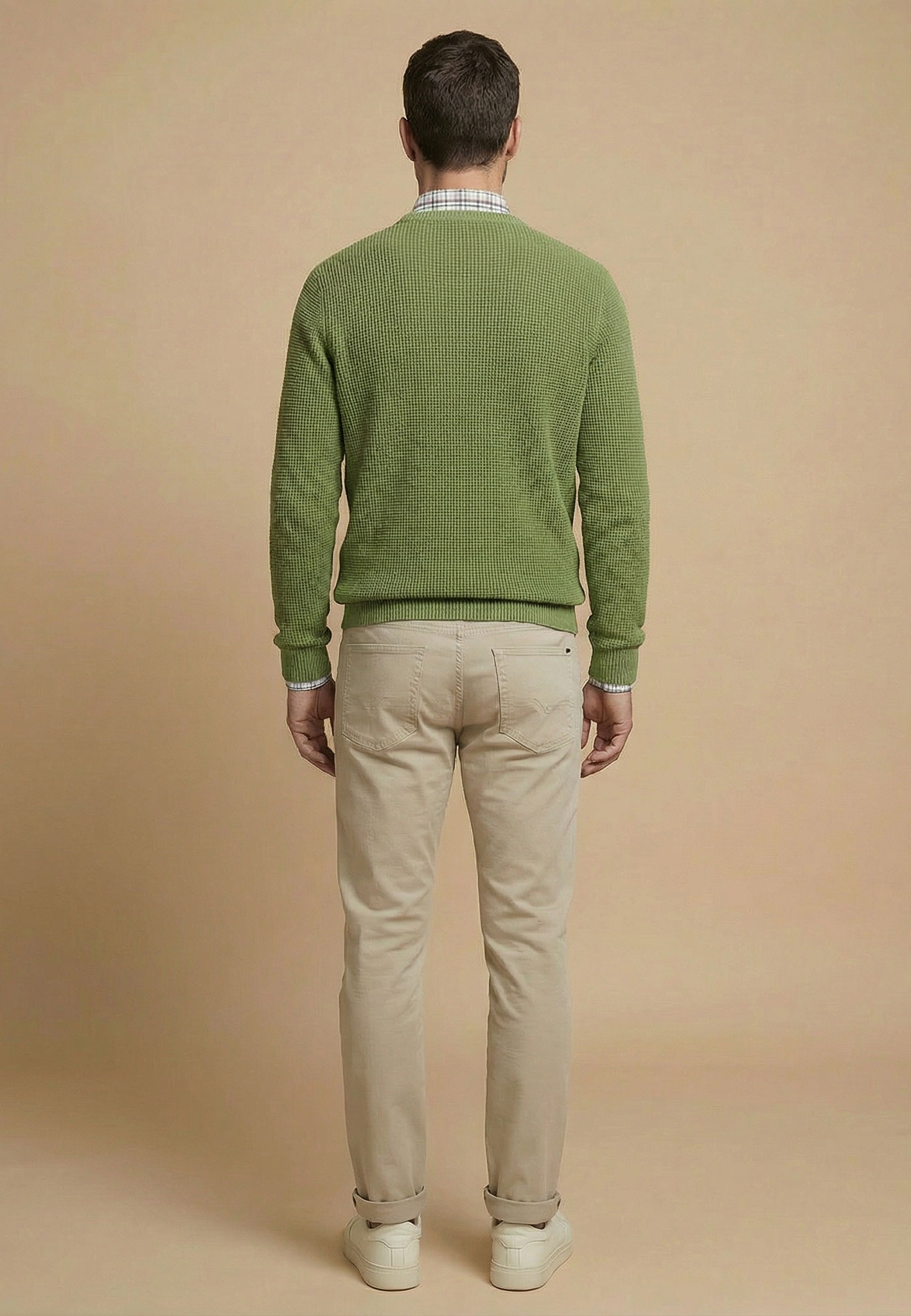 FYNCH-HATTON Pull en tricot en coton, coupe normale, longueur couvrant les hanches
