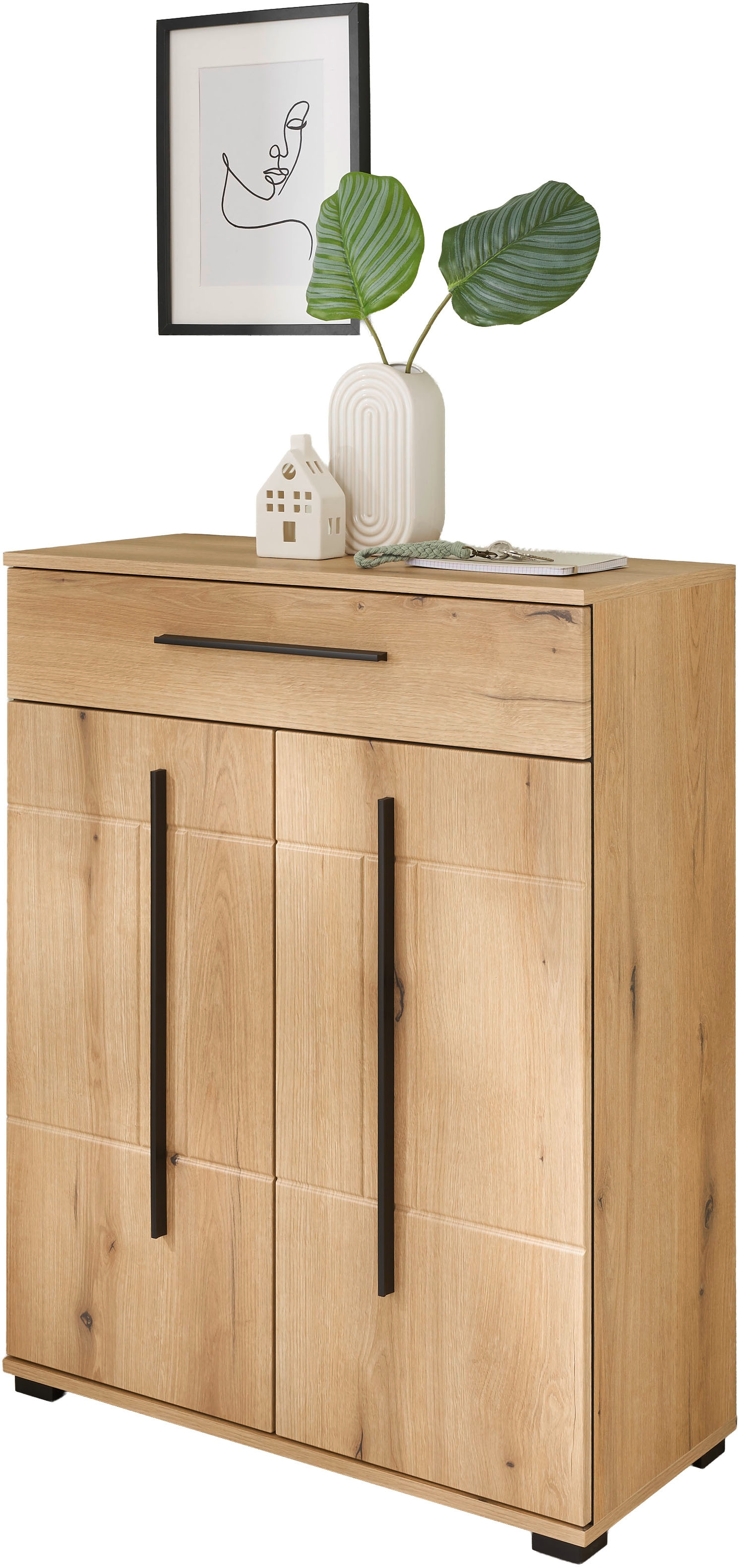 Home affaire Armoire vestiaire »Cantara, Schrank in zwei Farben, modernes Sideboard, Kommode« vielseitig einsetzbar, ausreichend Stauraum, 80 cm breit