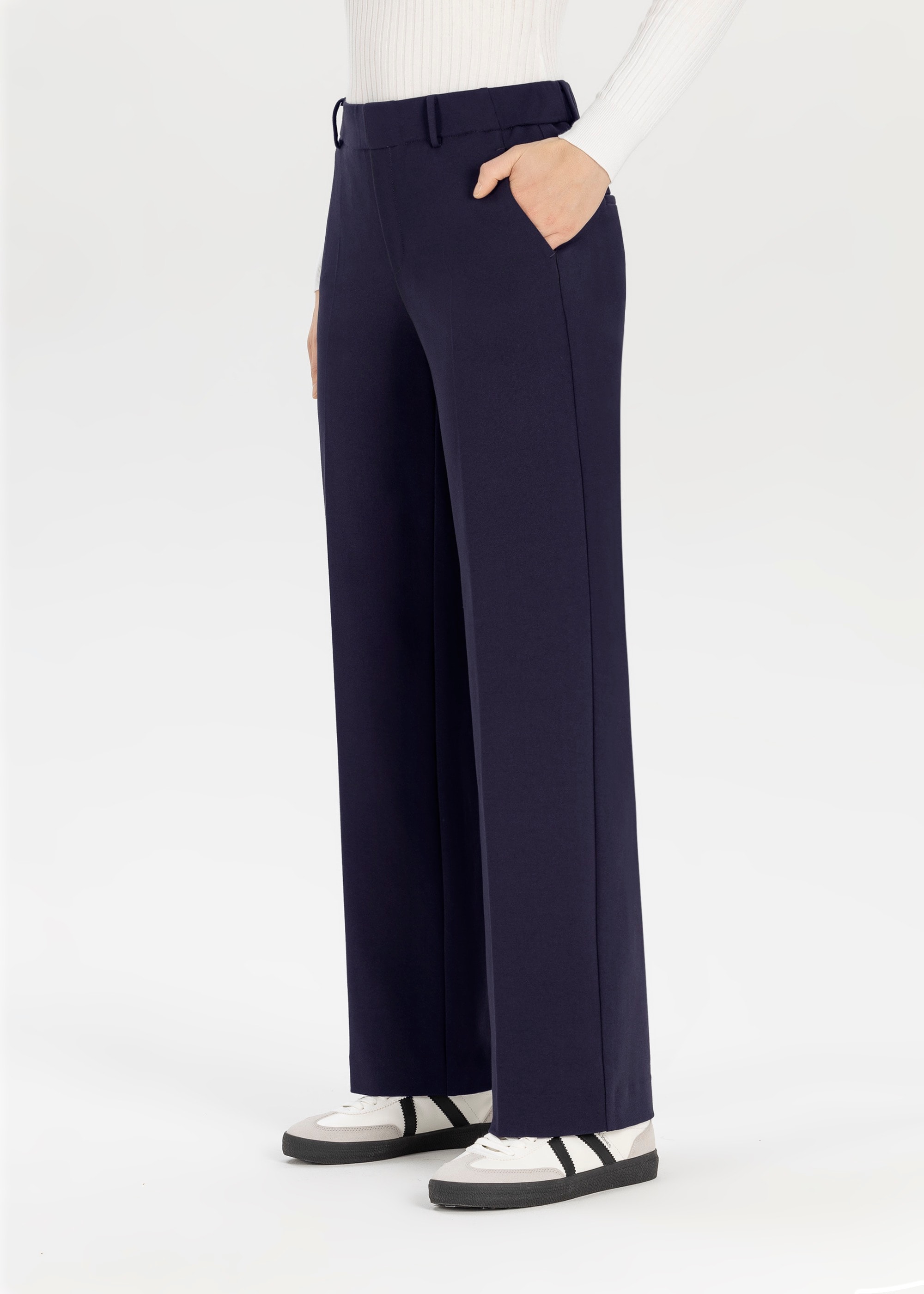 Stehmann Jerseyhose »Fenja«  im Straight Fit, mit Bügelfalte