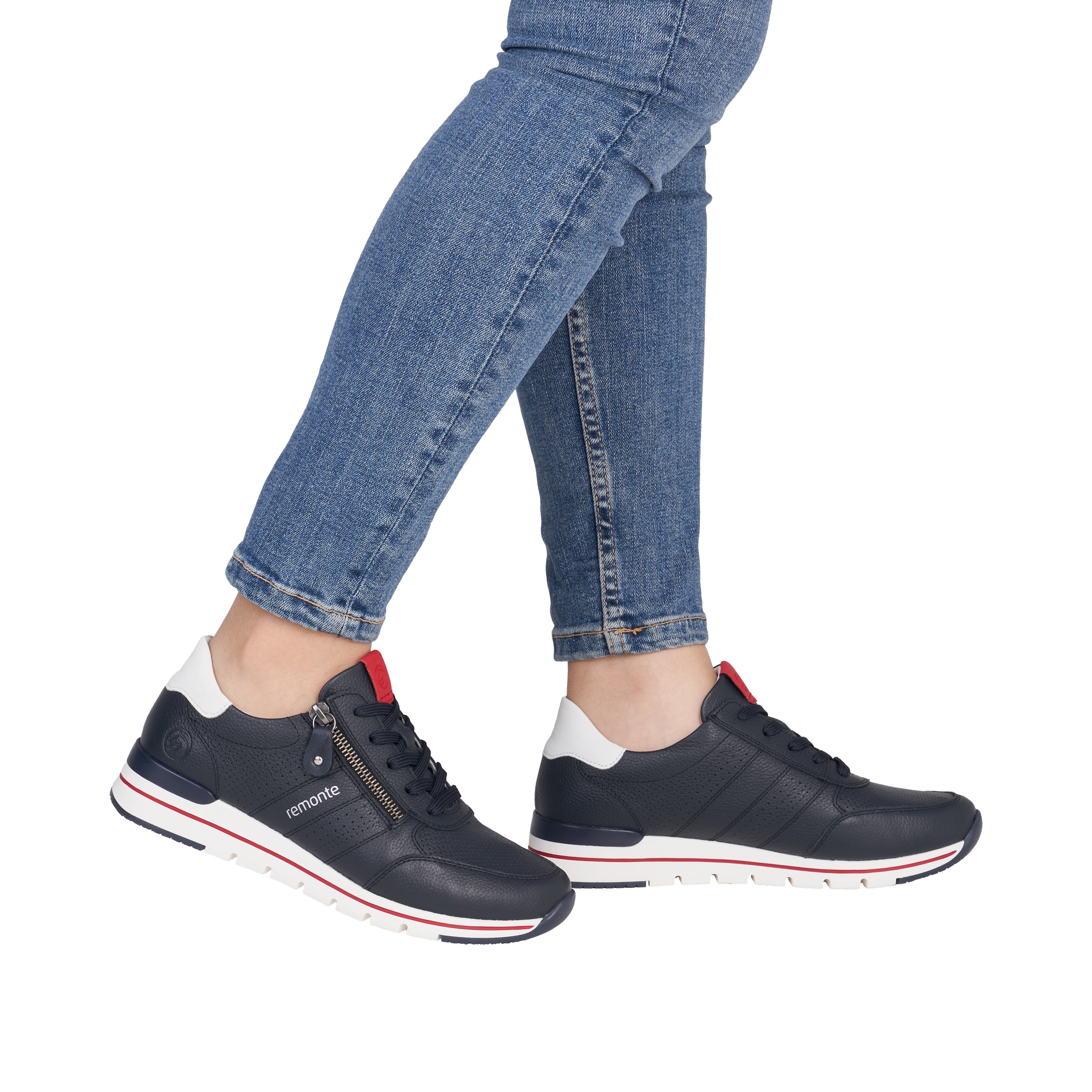 Remonte Baskets compensées  avec semelle intérieure rembourrée, chaussure de loisir, chaussure basse, chaussure à lacets