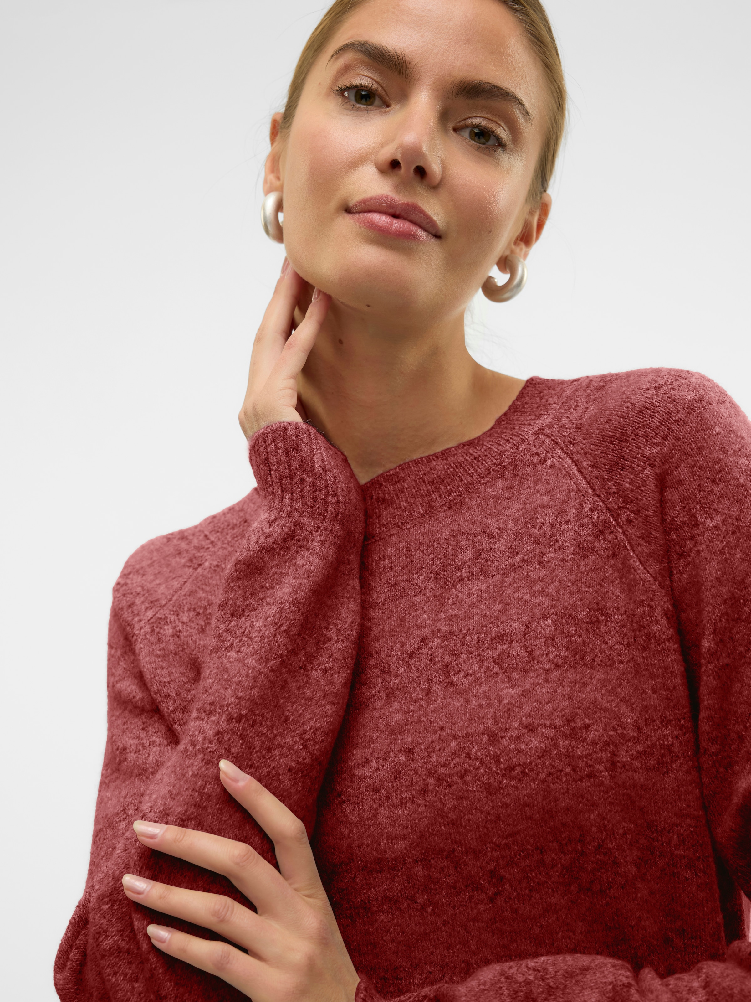 Vero Moda Pull à col rond »VMDOFFY LS O-NECK BLOUSE GA NOOS«