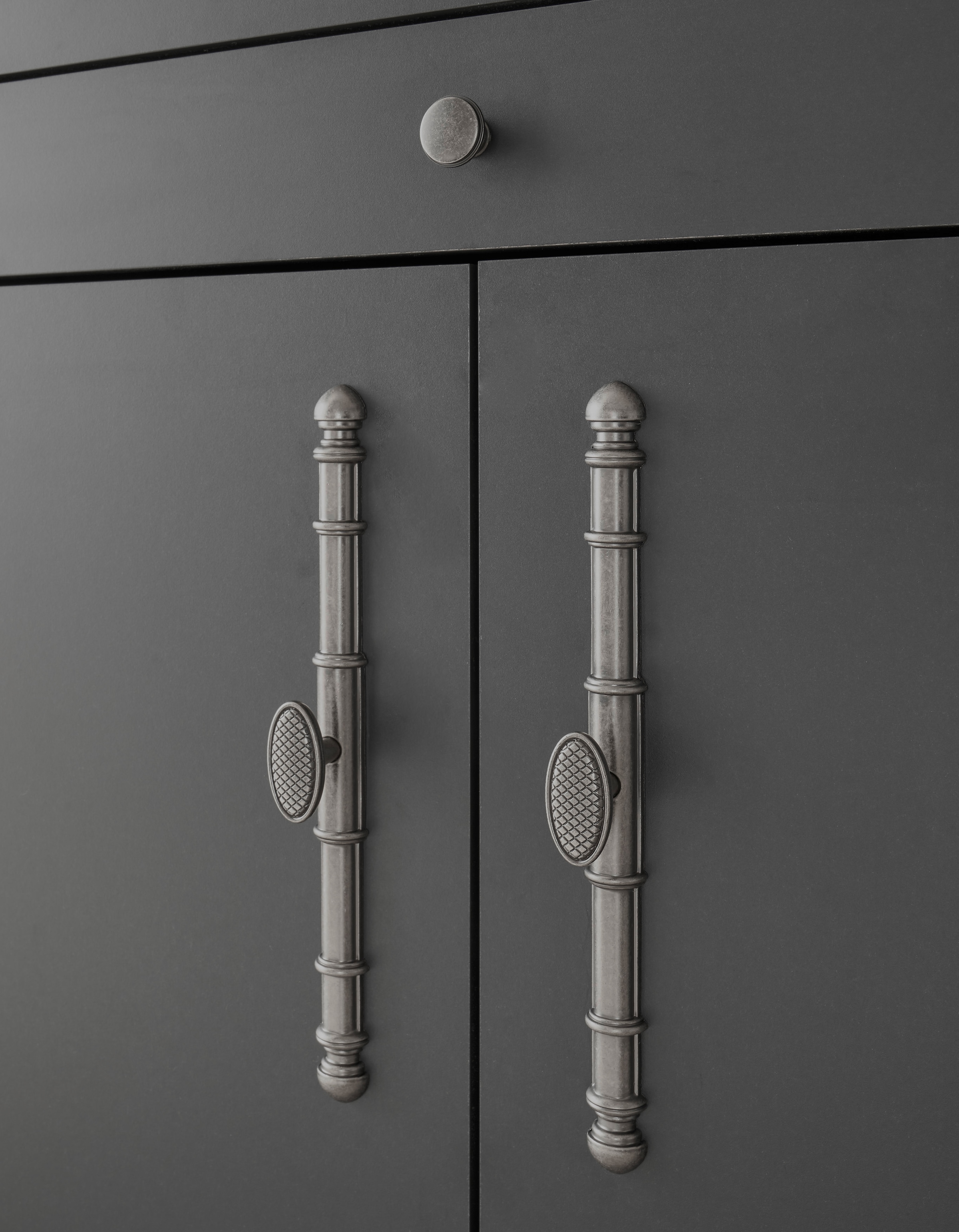 GOODproduct Ensemble de meubles de bureau »Westminster, wohnliches Home-Office, Büro in zwei Farben verfügbar« Ensemble, 2 tlg. comprend secrétaire et armoire de rangement style campagne, avec goulotte pour câbles