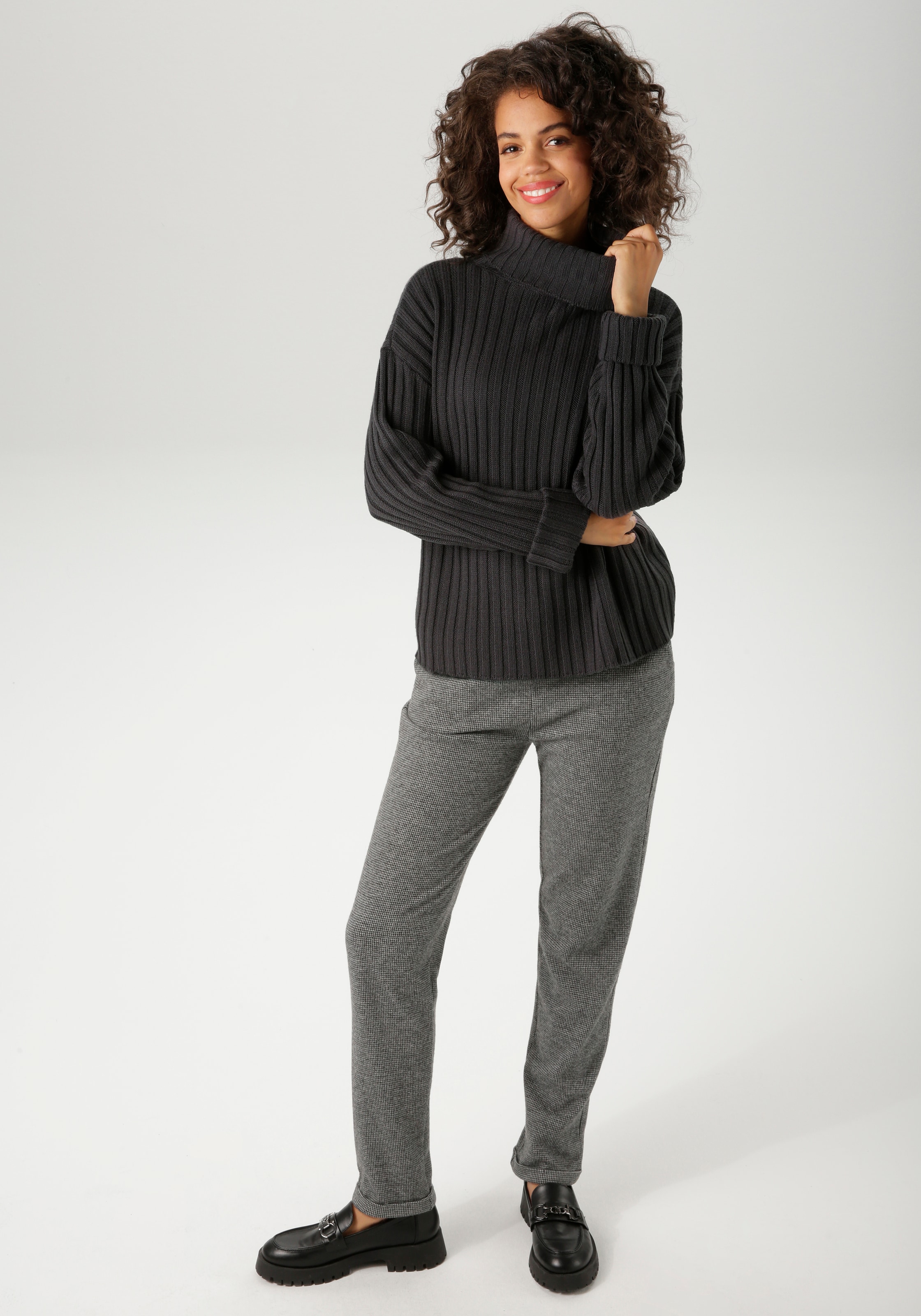 Aniston CASUAL Pull en tricot in Streifen-Optik