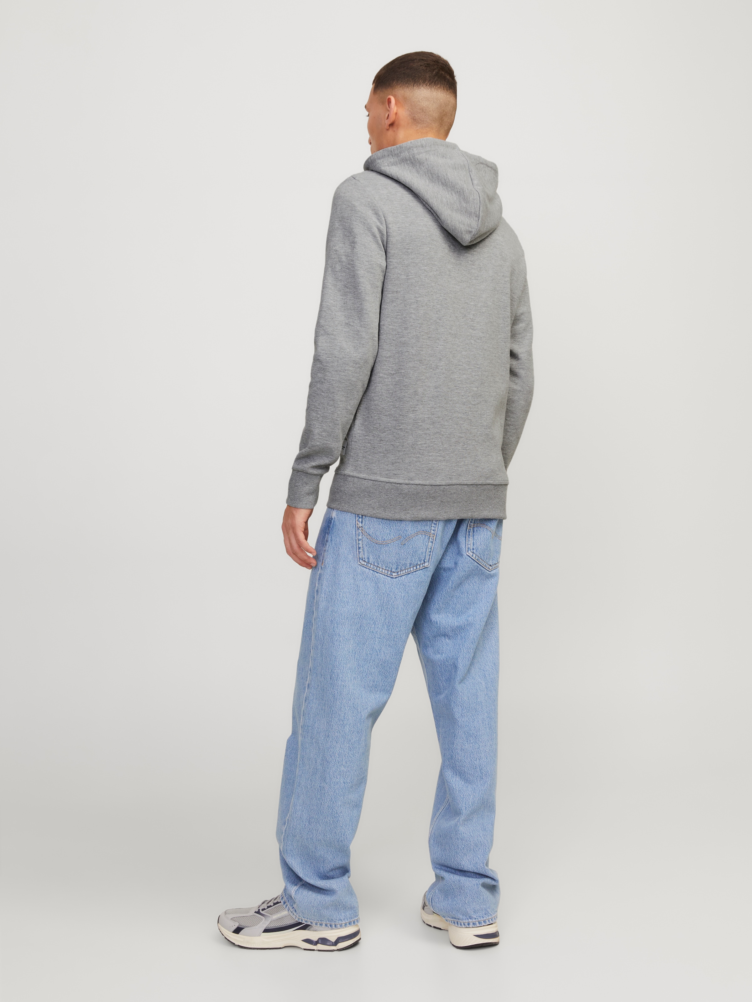 Jack & Jones Sweat à capuche »JJEBASIC Hoodie mit Rippbündchen und angenehmem Tragegefühl« unifarben, modisch, regular fit, Baumwollmischung, Rundhals