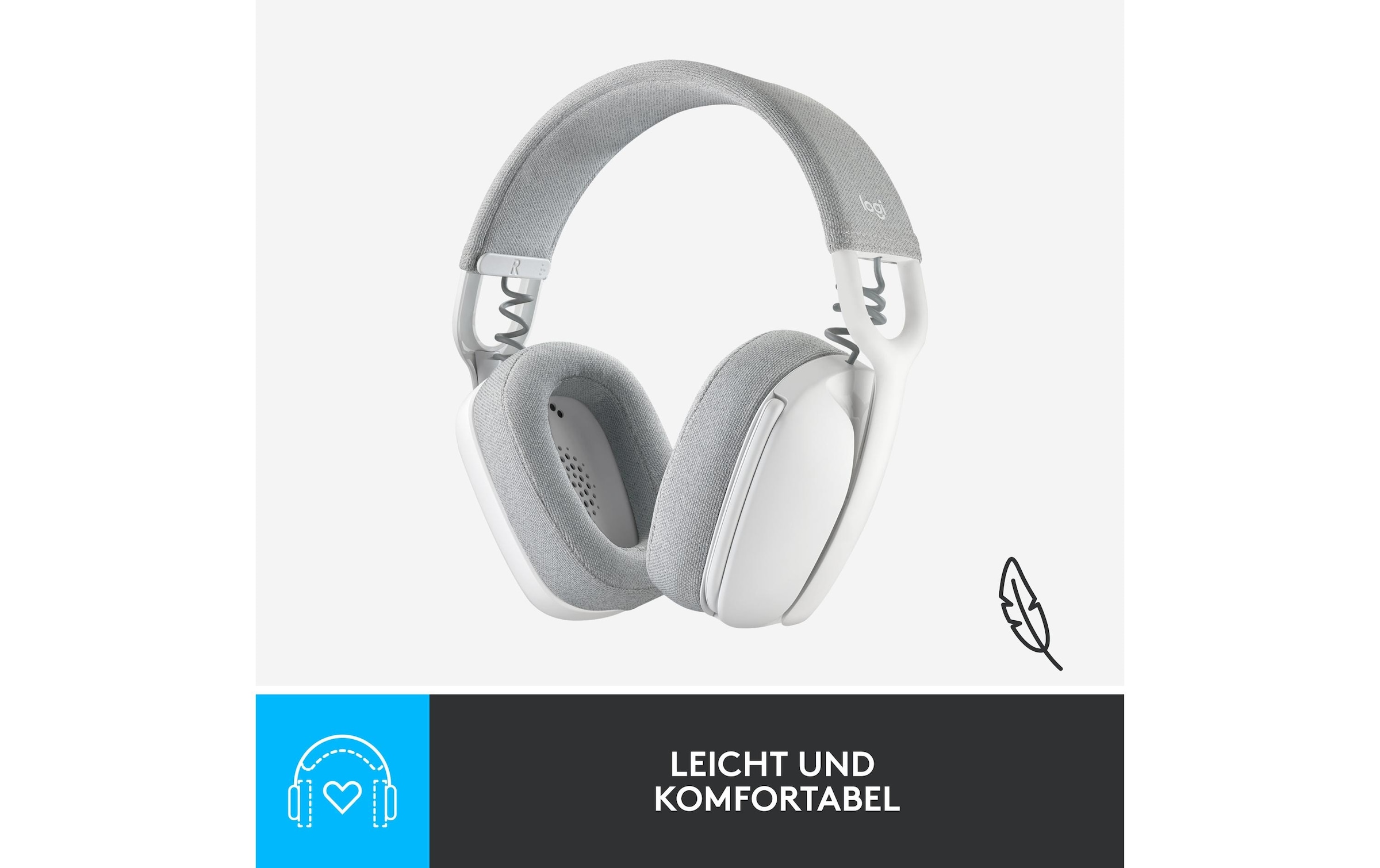 Logitech Casque »Headset Zone Vibe 100 off-white«