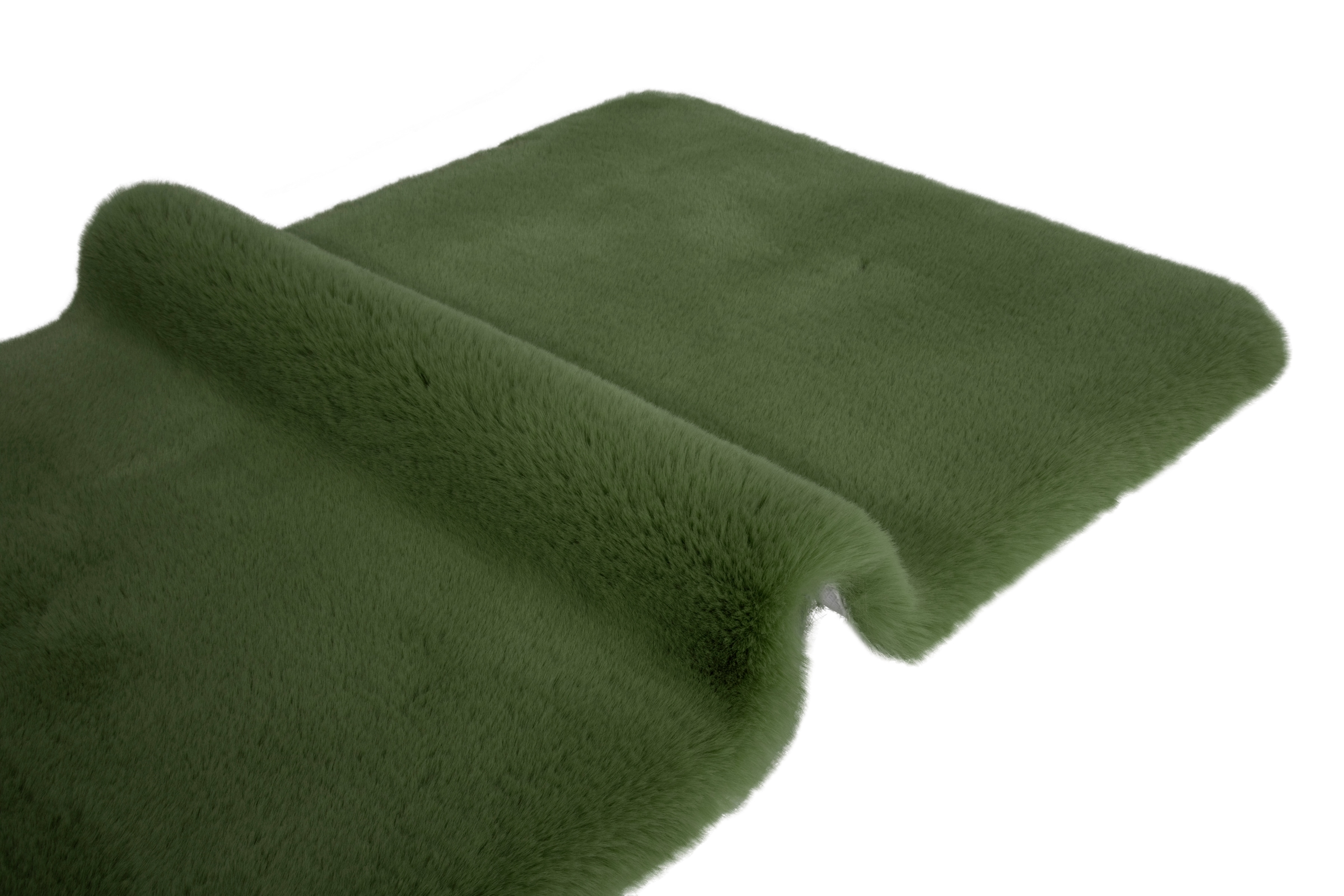 my home Badematte »Rabbit Badematten, Badvorleger, Badezimmer Teppich« Höhe 30 mm rutschhemmend beschichtet fussbodenheizungsgeeignet | schnell trocknend | strapazierfähig Kaninchenfell-Haptik, Badteppich, rechteckig, rund & als 3-tlg. Set