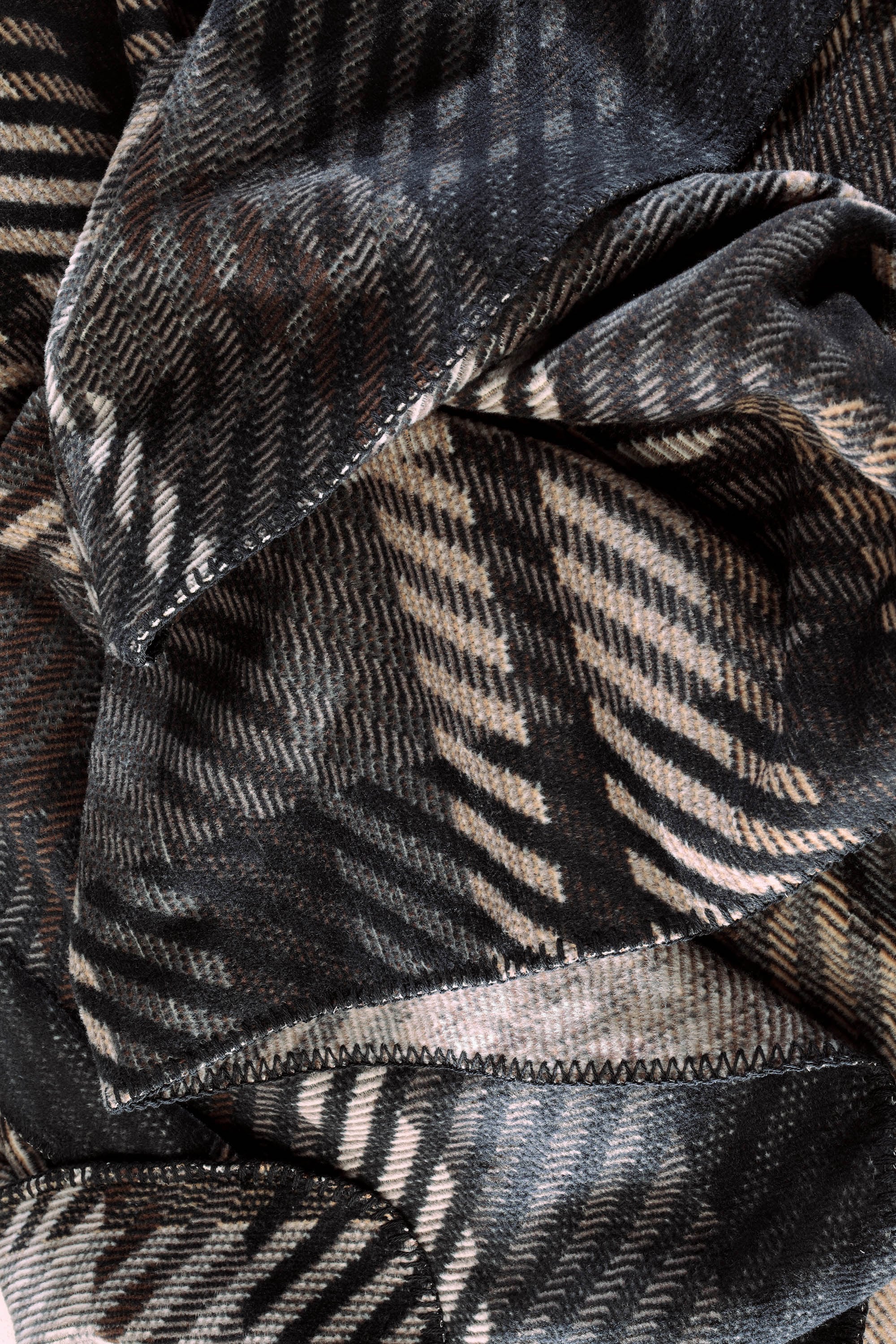 Biederlack Couverture d'intérieur »Midnicht Elegance mit geketteltem Zierstich« Made in Germany