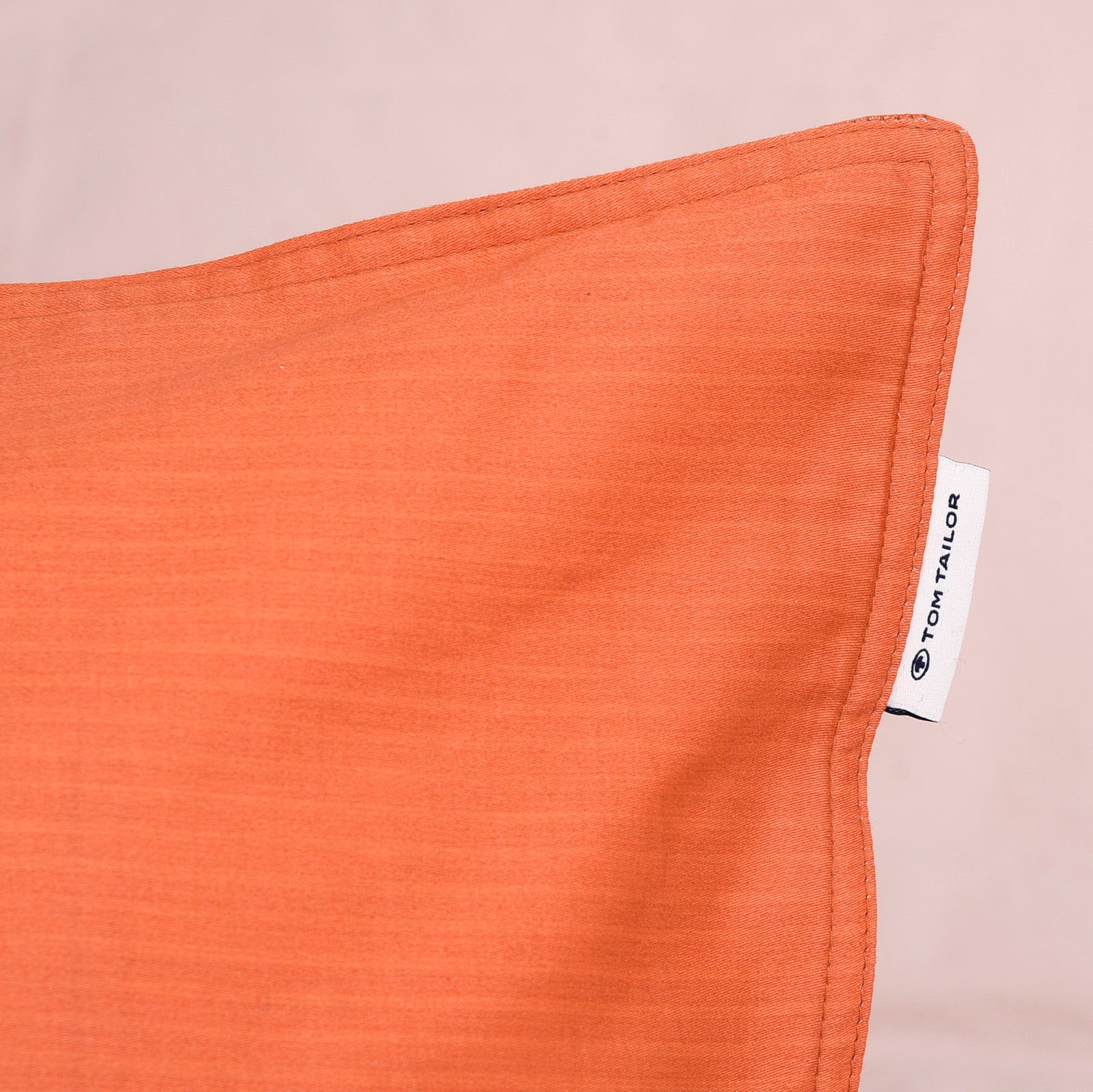 TOM TAILOR HOME Bettwäsche »TWO-TONE SOLID COLORS in Gr. 135x200cm, 155x220cm oder 200x220cm« 2 Stk. new bedroom, Doppelnaht am Kissen