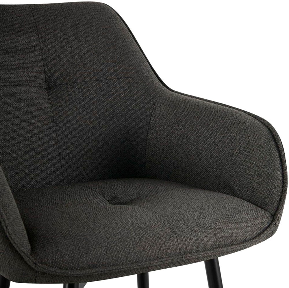 GOODproduct Esszimmerstuhl »Azura, 2er-Set« (Set) 2 Stk.Moderner Armlehnstuhl mit 360 Grad drehbarer Sitzschale in Webstoff