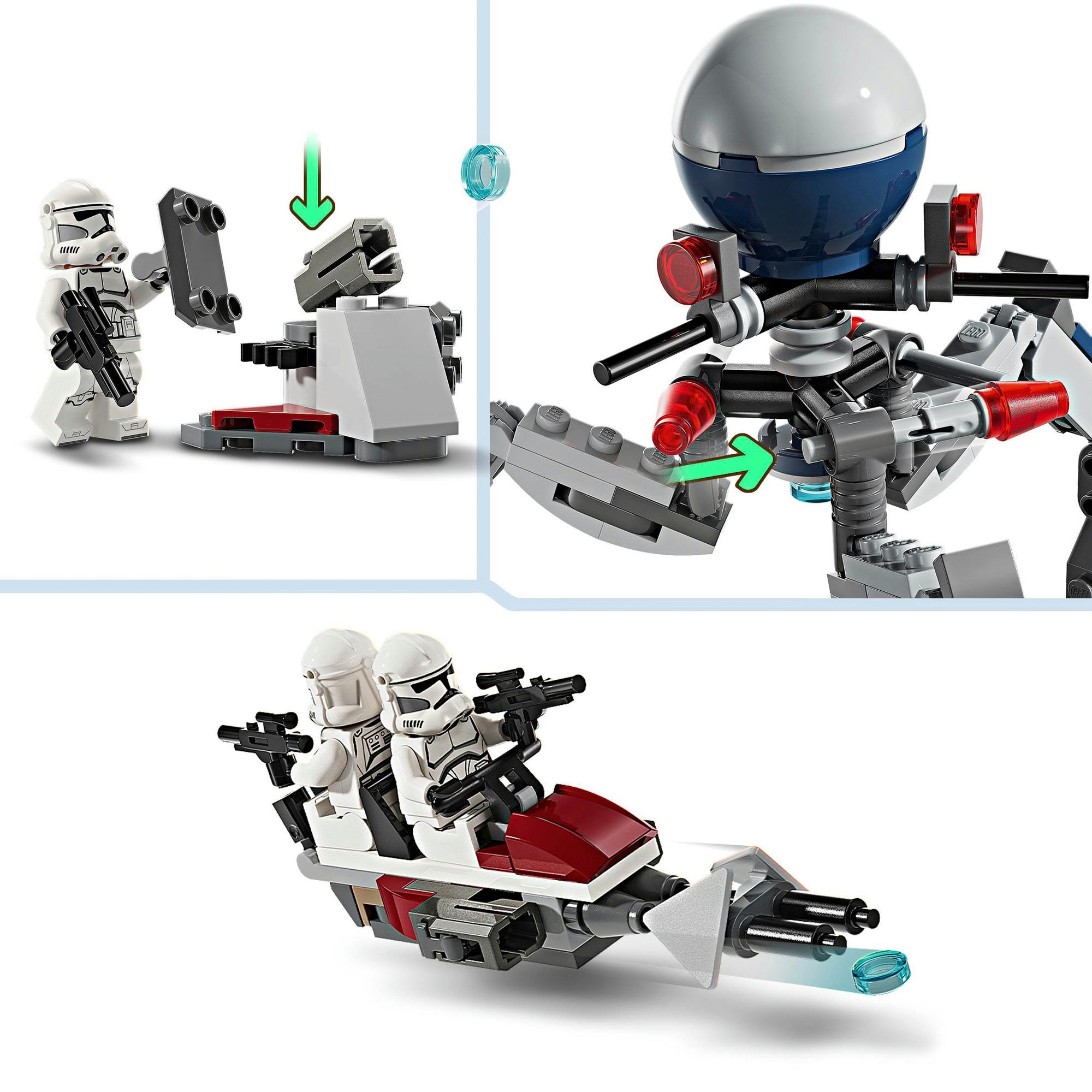 LEGO® Pions de construction »Clone Trooper™ & Battle Droid™ Battle Pack (75372), LEGO Star Wars™« Made in Europe