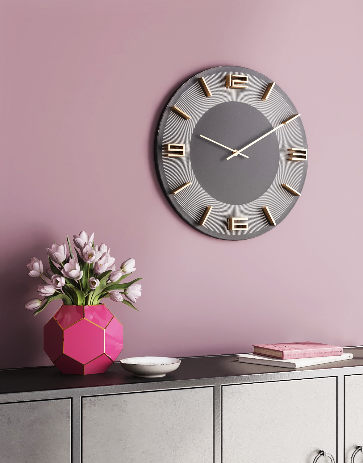 Kare Design Horloge murale »Leonardo Ø49cm« en différentes couleurs