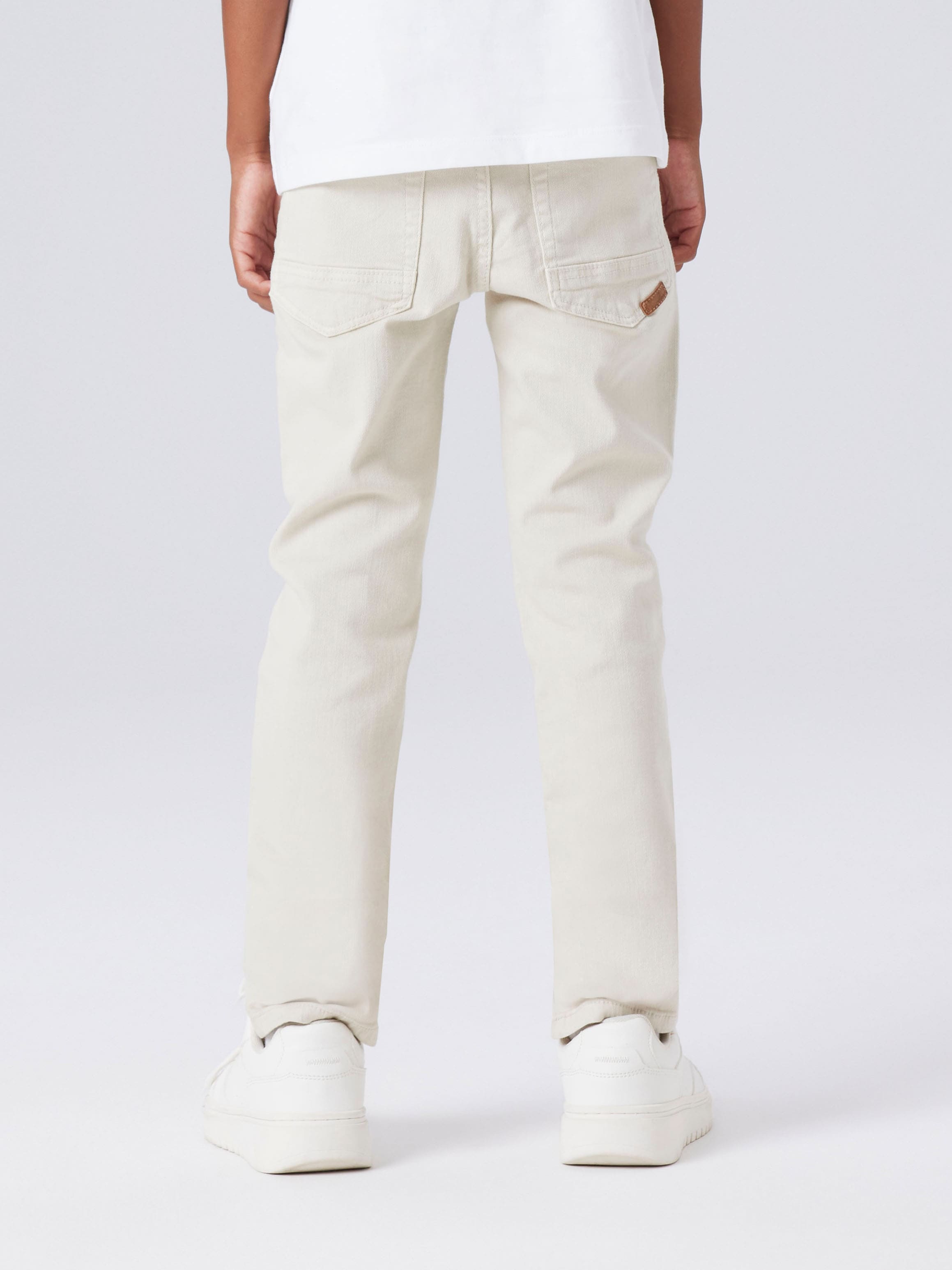 Name It Röhrenhose »NKMTHEO für Jungen mit verstellbarem Bund und schmaler Silhouette«  slim fit, Twill, Reissverschluss, uni