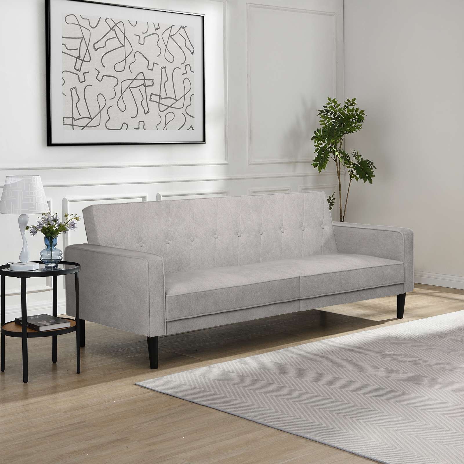Dorel Home 3-Sitzer »Avon« Schlafsofa 213cm, Bettfunktion (110/190cm), trendiger Cord o. Webstoff