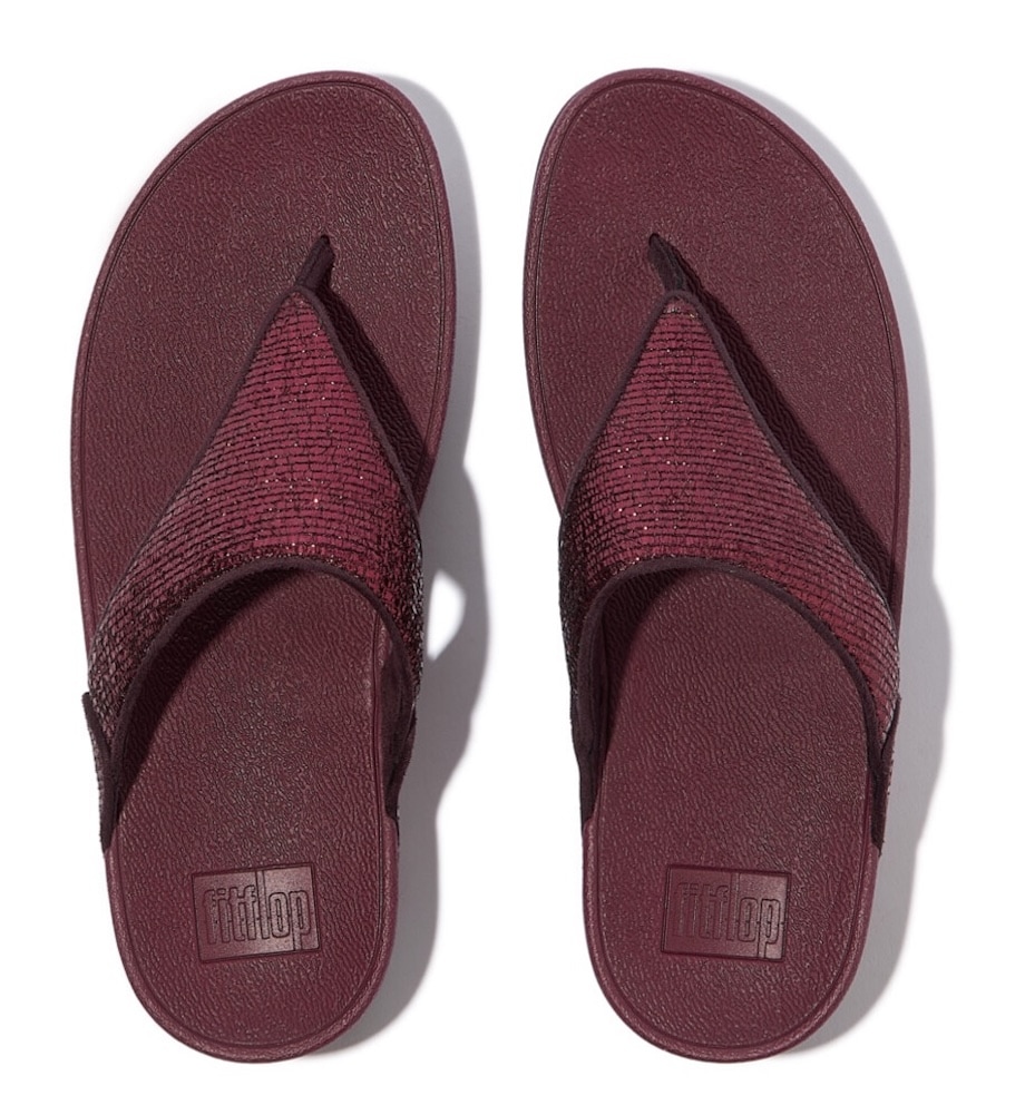 Fitflop Séparateur d'orteils »LULU CRINKLED SHIMMER«  mules, chaussure de bain avec paillettes