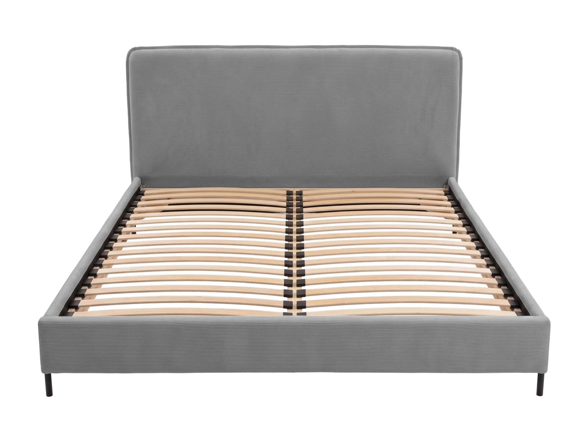 Home affaire Lit rembourré »LAVOISIER Bettgestell mit Lattenrost, Breite 140/160/180/200 cm, Cord« lit à cadre avec tête de lit, sans matelas ni surmatelas