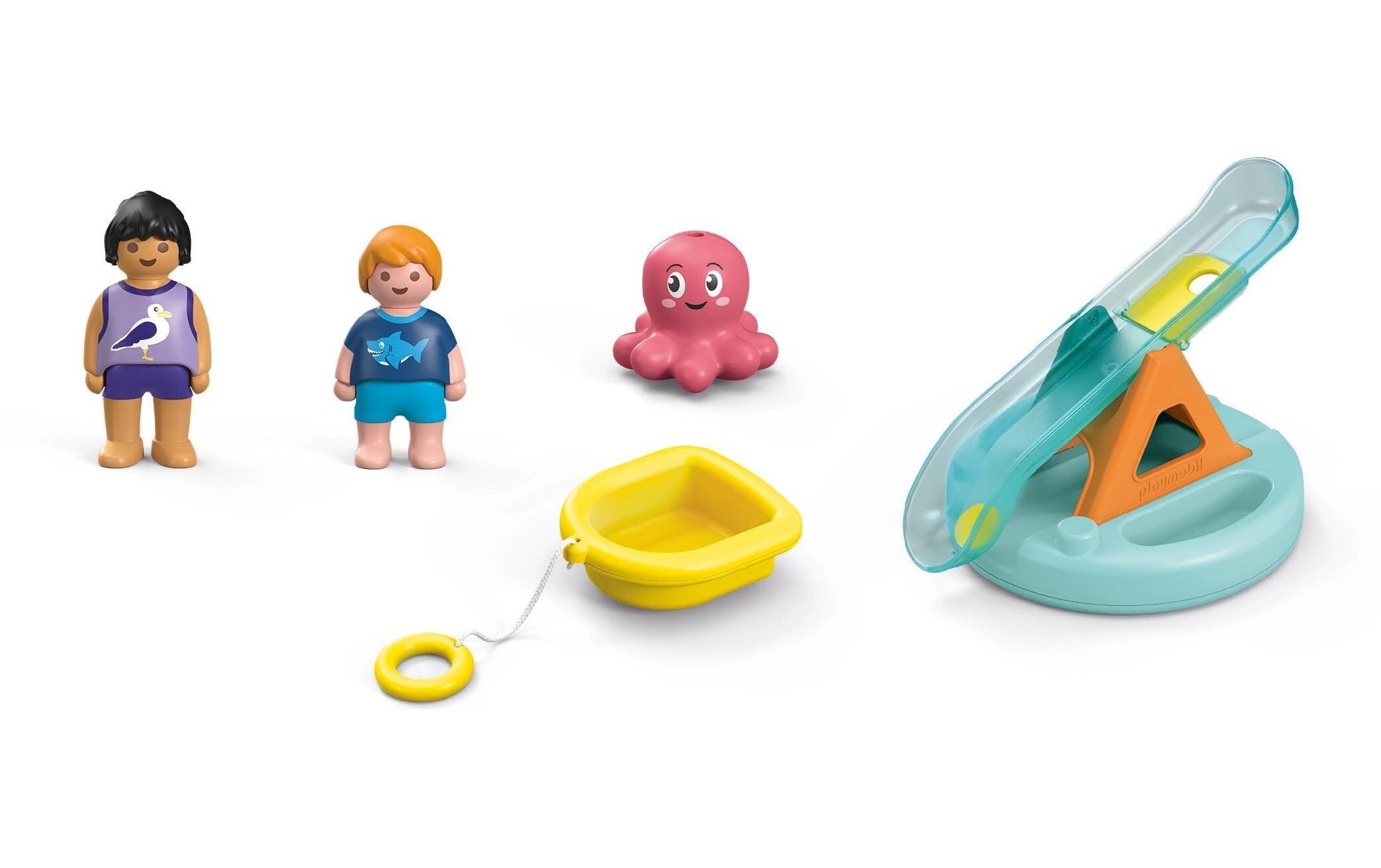 Playmobil® Spielbausteine »Junior AQUA: Badeinsel mit Wasserrutsche 71687«