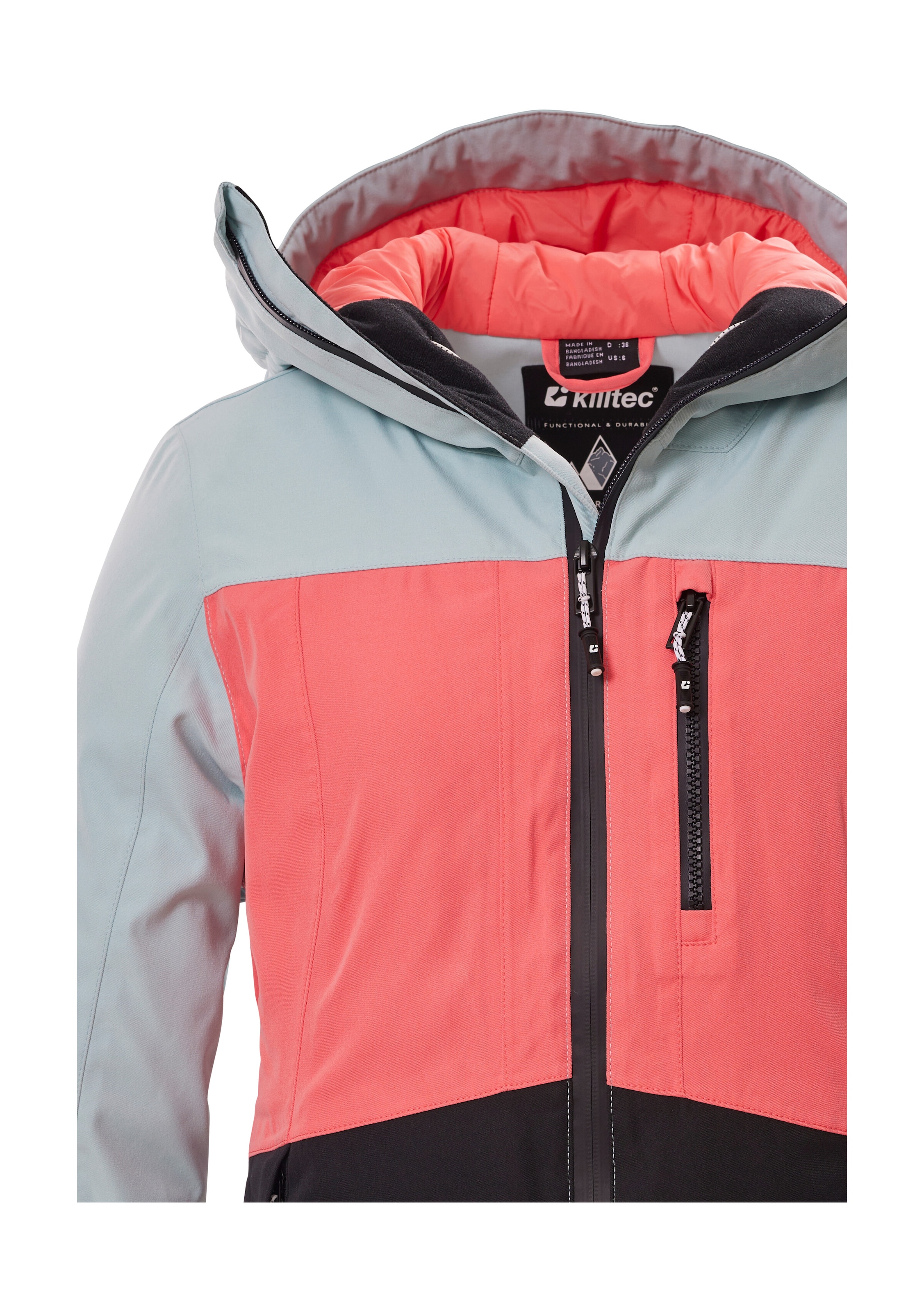 Killtec Skijacke »KSW 277 WMN SKI JCKT« Wasserdichte Damenjacke mit Schneefang, verstellbar und atmungsaktiv