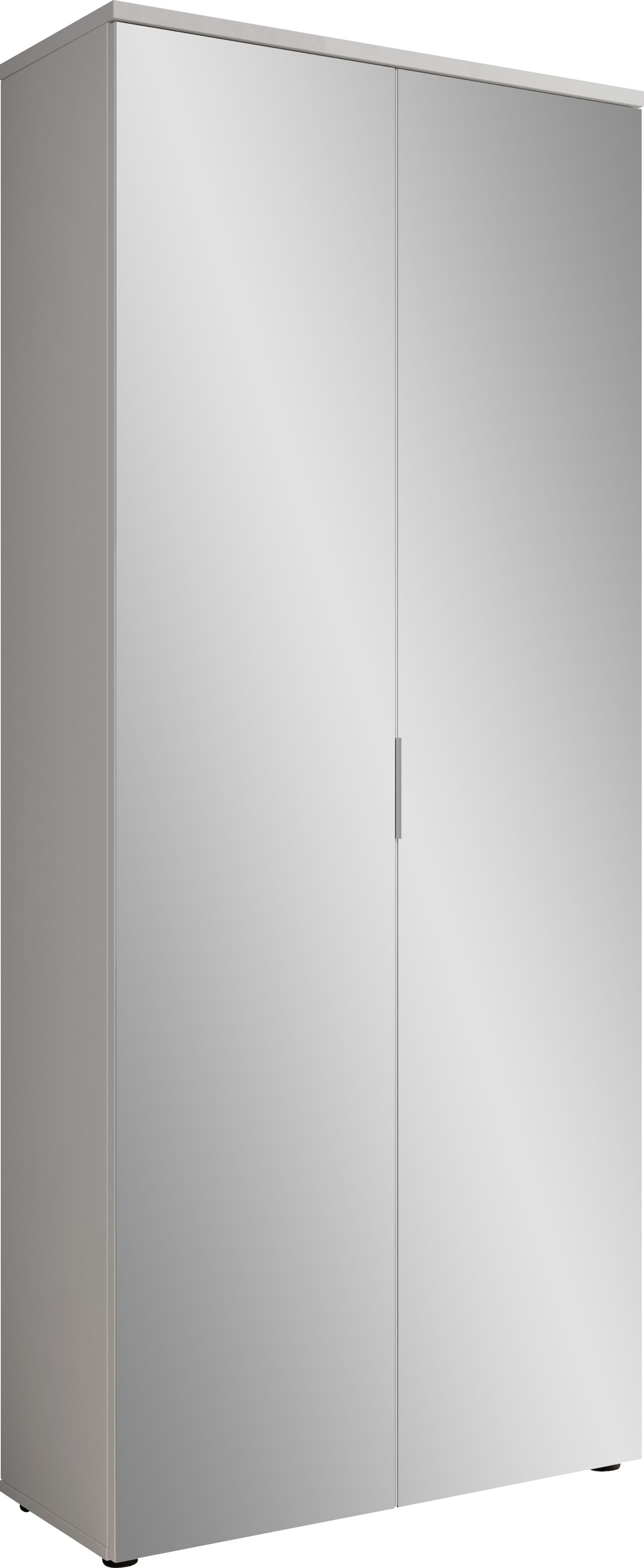 HBZ Schuhschrank »Lincoln mit Spiegel, BxHxT 80x190x35 cm« 1 Stk. tlg. Schuhschrank mit 2 Spiegeltüren, 9 Einlegeböden, 2 feste Böden