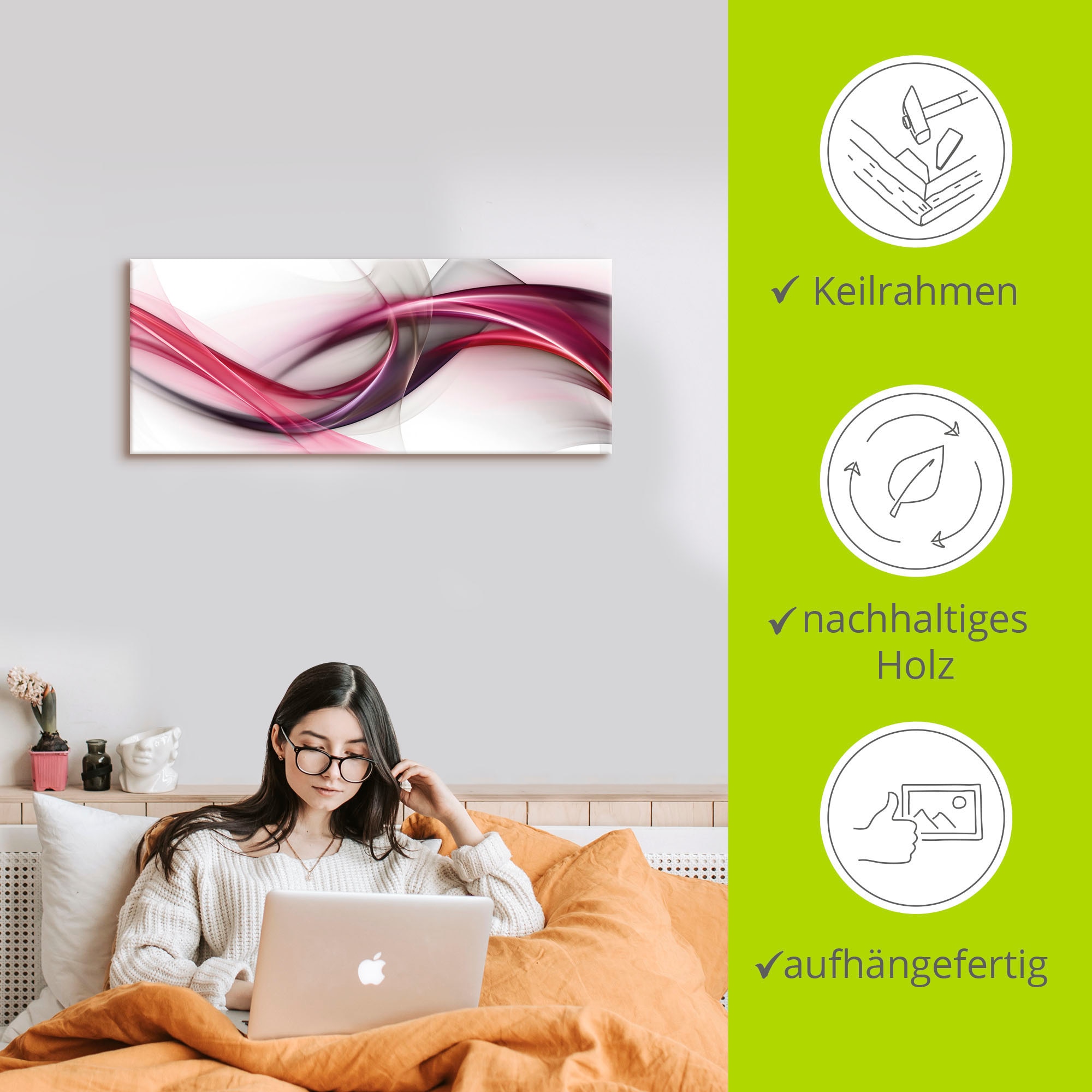 Artland Fresque murale »Ideen« 1 cuis tlg. als Alubild, Leinwandbild in verschied. Grössen